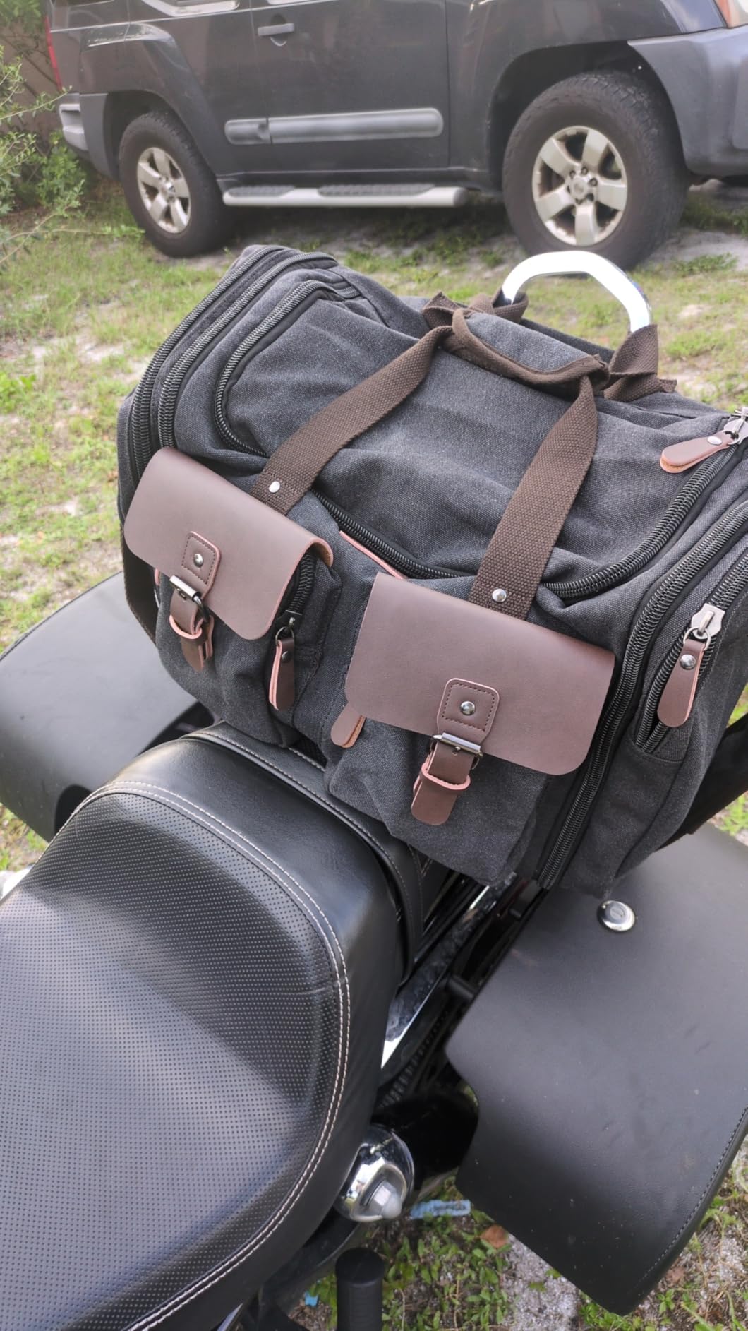 Wildroad Waxed Canvas Duffle Bag - 50L Waterproof Weekender Overnight Travel Bag - Customer Photo 1