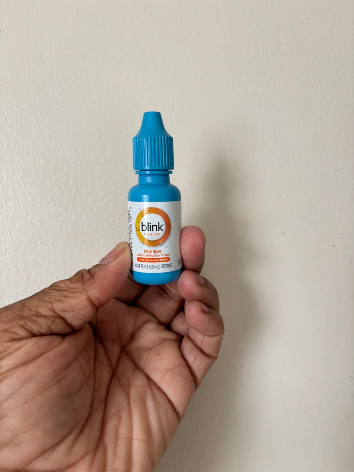 BLINK Triple Care Eye Drops for Dry Eyes, Lubricant Eye Drops, Soothing for Moderate to Severe Dry Eyes, with Hyaluronate, Reduces Discomfort, Long-Lasting Hydration, 0.34 Fl Oz Customer Review BLINK Triple Care Eye Drops for Dry Eyes, Lubricant Eye Drops, Soothing for Moderate to Severe Dry Eyes, with Hyaluronate, Reduces Discomfort, Long-Lasting Hydration, 0.34 Fl Oz - Customer Photo 2