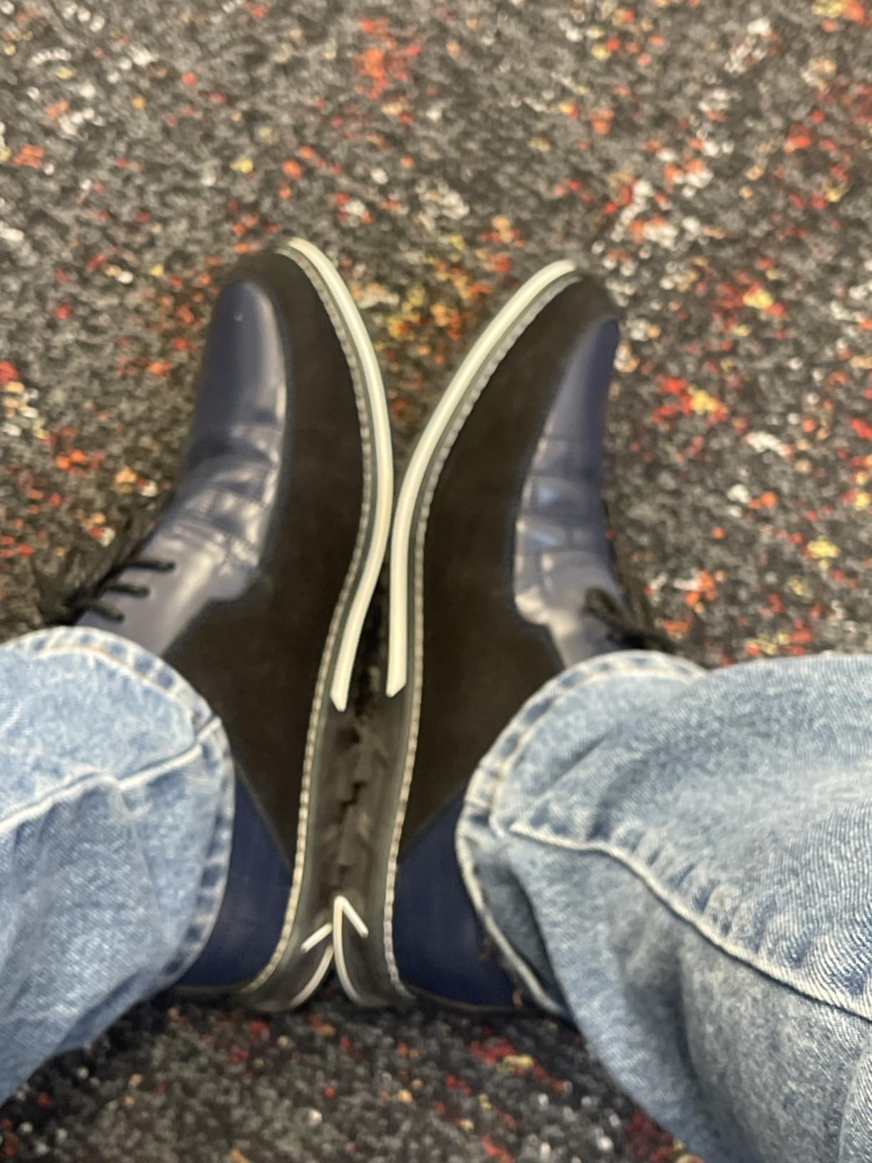 Mens Dress Shoes Casual Business Oxford Derby Orthopedic Leather Shoes Simple Lace-up Walk Loafers Flats Shoes for Men Customer Review Mens Dress Shoes Casual Business Oxford Derby Orthopedic Leather Shoes Simple Lace-up Walk Loafers Flats Shoes for Men - Customer Photo 3