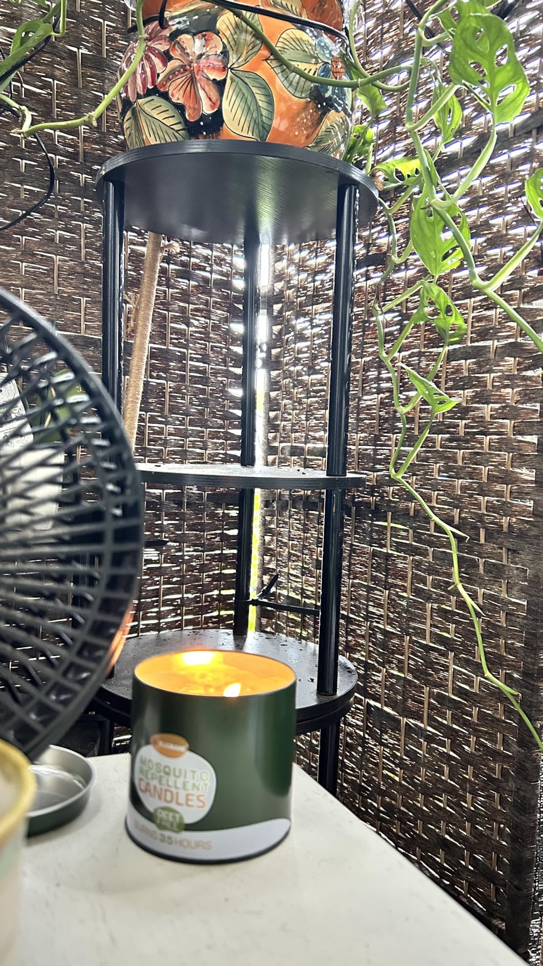 2 Mosquito Candles for Outside. Citronella Candles Outdoor Large. DEET Free with 5 Natural Essential Oils - Customer Photo 1