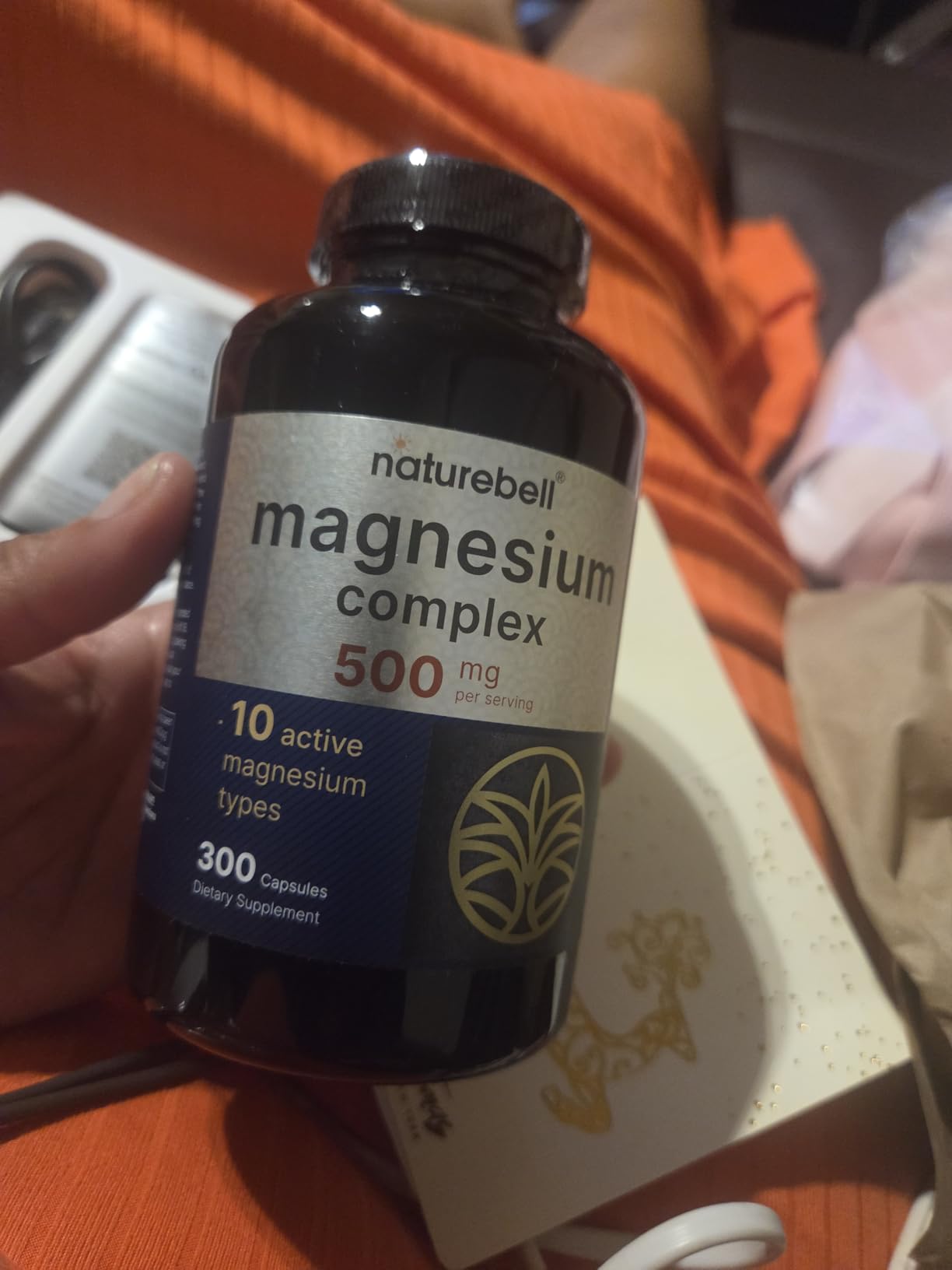 Magnesium Complex 500mg, 300 Capsules | 10-in-1 Magnesium Glycinate, Citrate, Malate & More | Chelated Form for Easy Absorption | Bone, Heart & Muscle Support* | Non-GMO - Customer Photo 1