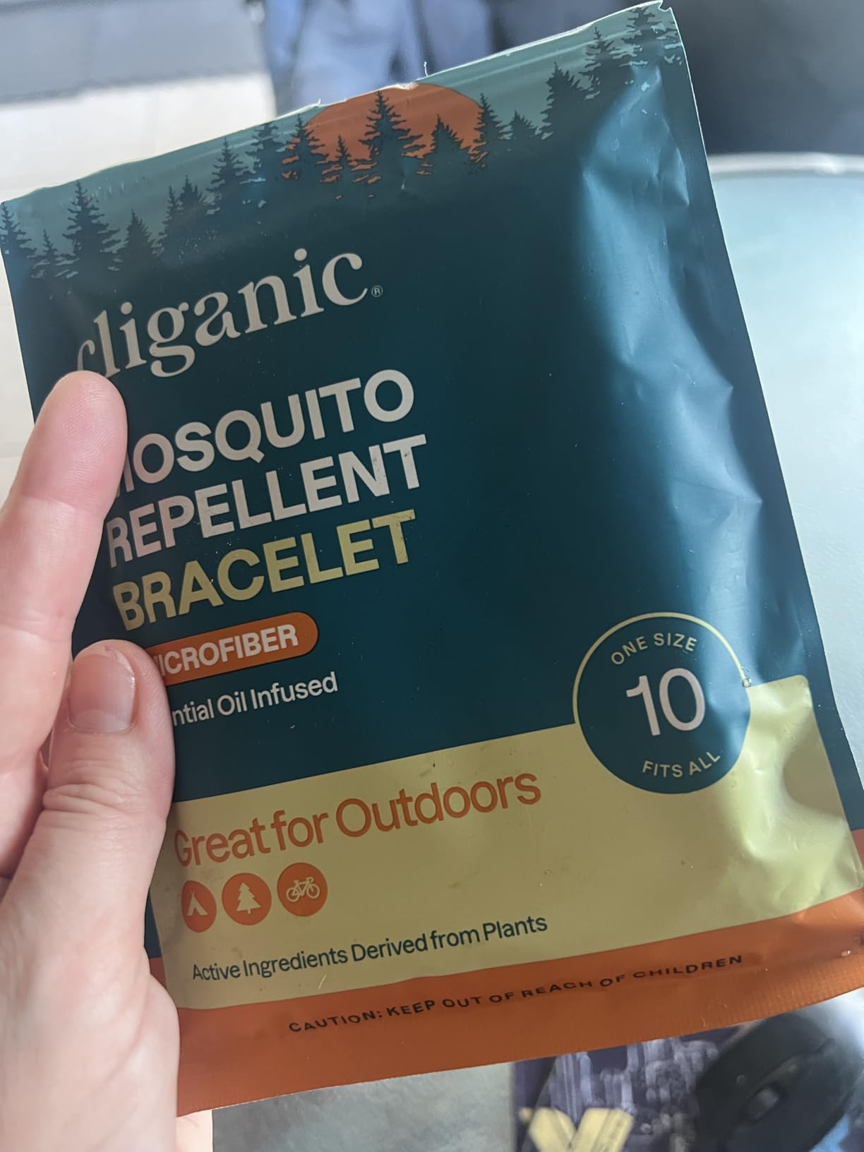 Cliganic Mosquito Repellent Microfiber Bracelets (10 Count) - for Adults and Kids, DEET Free Wristbands - Customer Photo 1