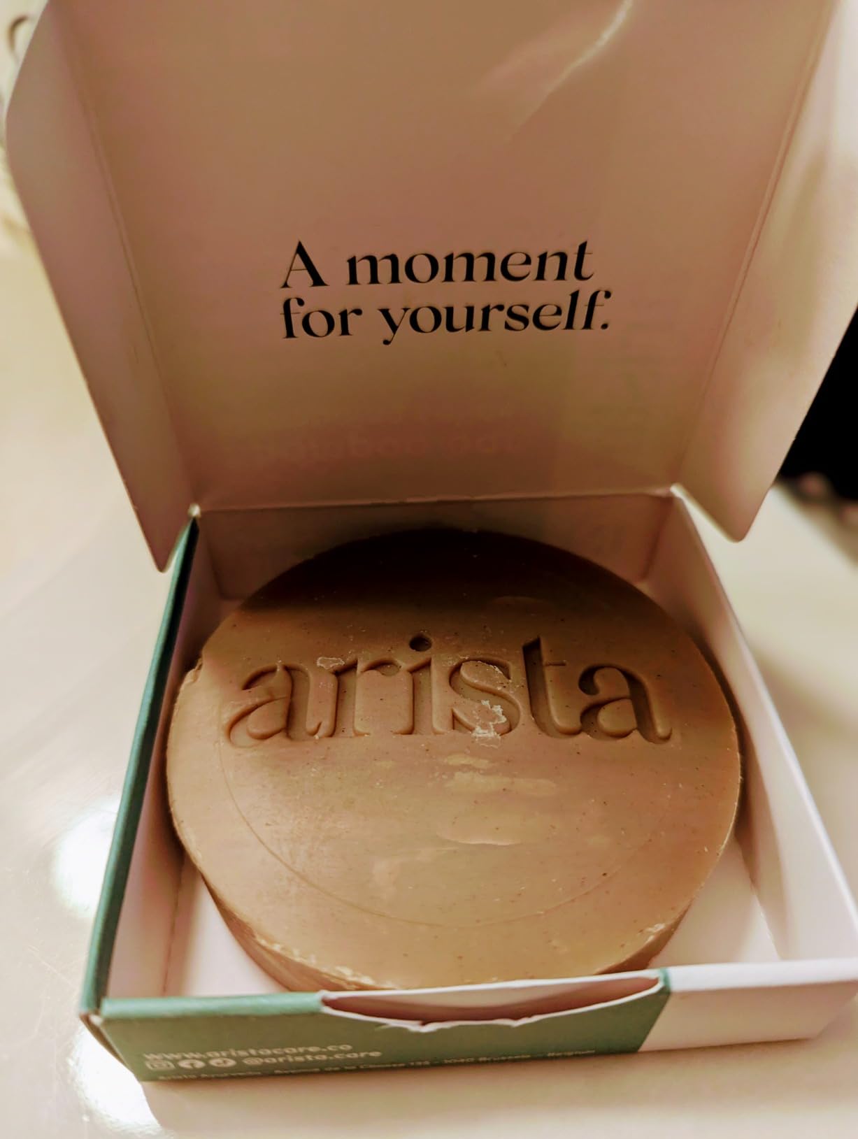 Arista Normal Hair Shampoo Bar | Sulfate-Free, Shikakai & Argan Oil Solid Shampoo Puck | Eco-Friendly, Vegan Customer Review Arista Normal Hair Shampoo Bar | Sulfate-Free, Shikakai & Argan Oil Solid Shampoo Puck | Eco-Friendly, Vegan - Customer Photo 2