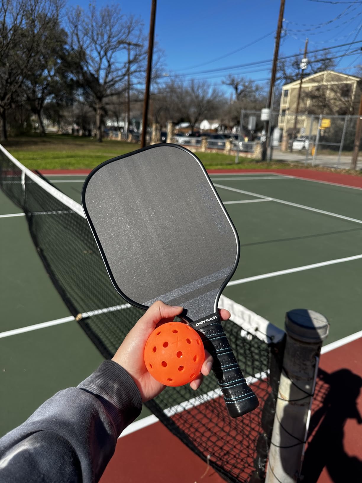 YC DGYCASI 16mm Pickleball Paddles Professional, 2025 USAPA Approved T700 Carbon Fiber Surface Pickle Paddle(CFS), Polypropylene Lightweight Honeycomb Core, Cushion Comfort Grip, with Cover Case Black Customer Review YC DGYCASI 16mm Pickleball Paddles Professional, 2025 USAPA Approved T700 Carbon Fiber Surface Pickle Paddle(CFS), Polypropylene Lightweight Honeycomb Core, Cushion Comfort Grip, with Cover Case Black - Customer Photo 1