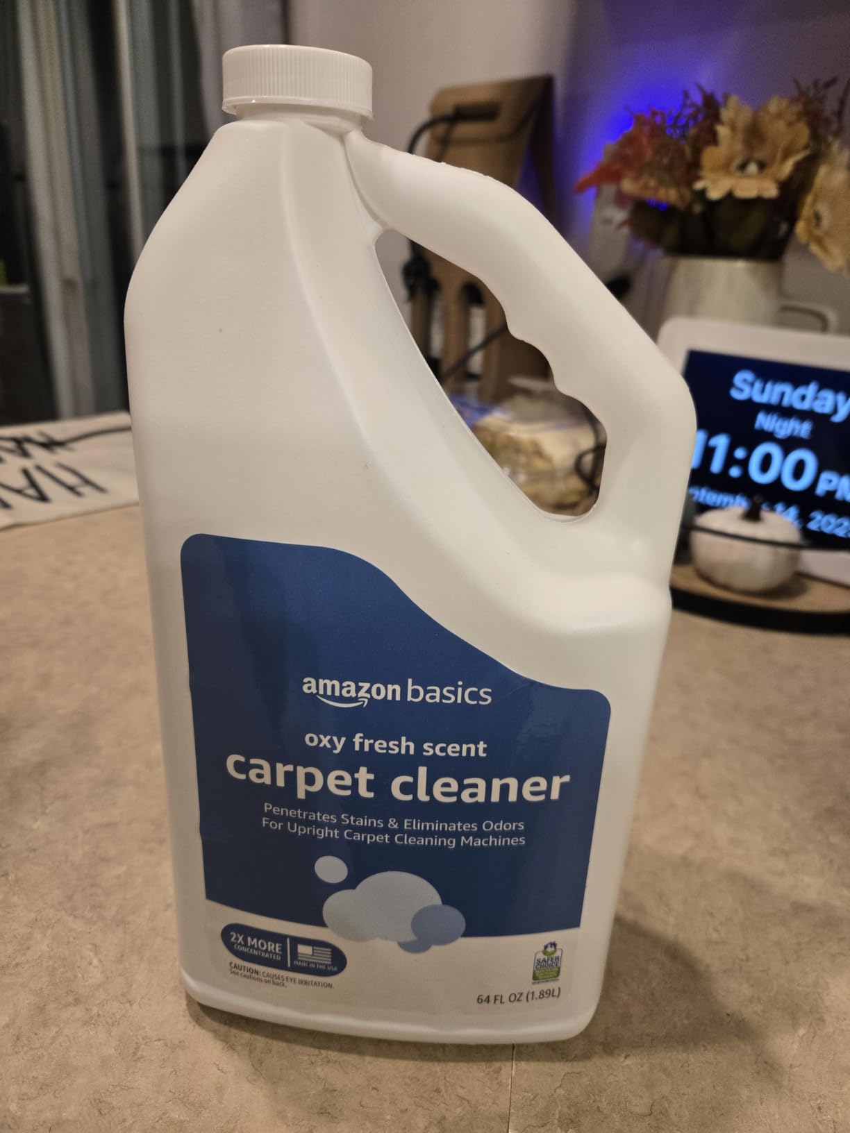 Amazon Basics Pet Stain Remover, Carpet Cleaner, Fresh Scent, 64 fl oz Customer Review Amazon Basics Pet Stain Remover, Carpet Cleaner, Fresh Scent, 64 fl oz - Customer Photo 1