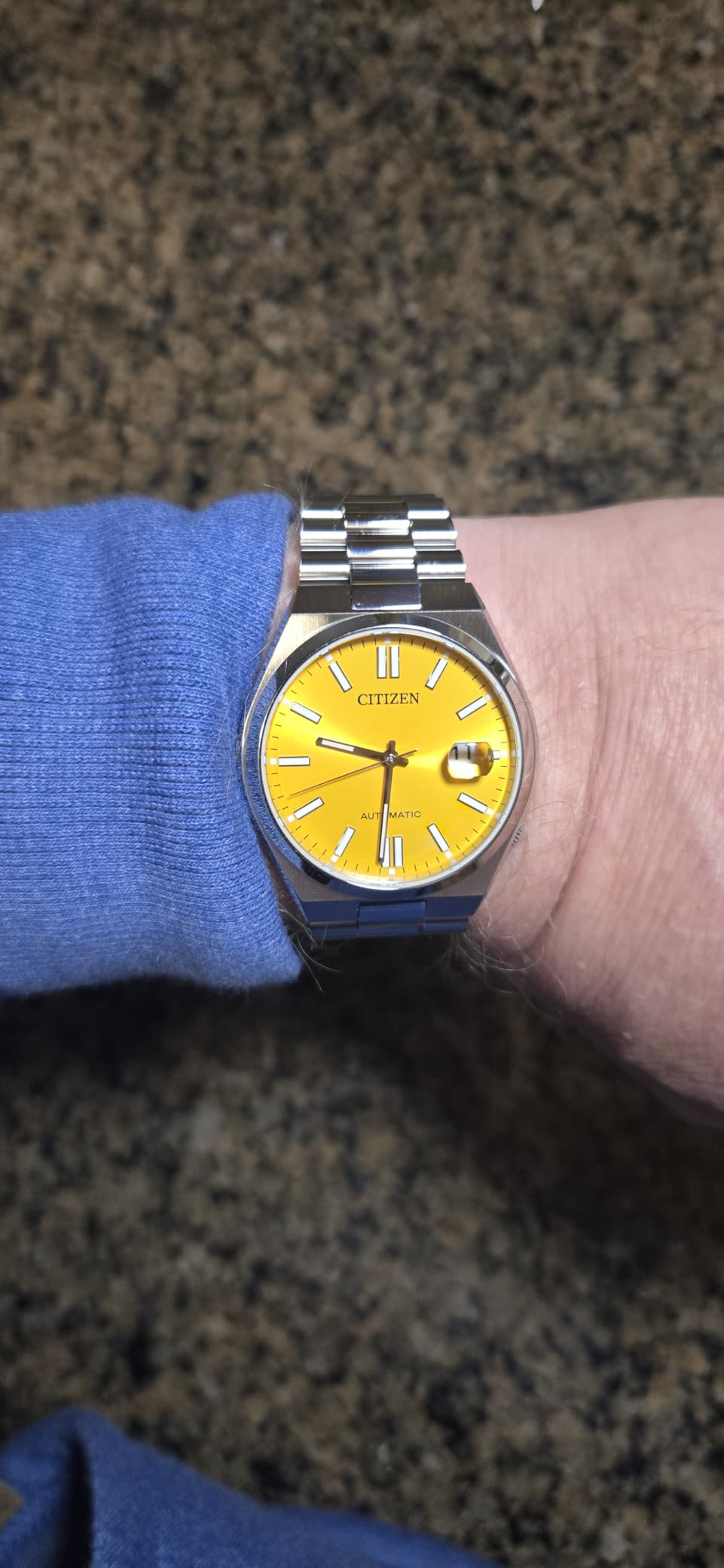 Citizen Men's Automatic Tsuyosa Sport Luxury Watch, Silver-Tone Stainless Steel Bracelet and Case, 3 Hand and Date, 42 Hour Power Reserve Customer Review Citizen Men's Automatic Tsuyosa Sport Luxury Watch, Silver-Tone Stainless Steel Bracelet and Case, 3 Hand and Date, 42 Hour Power Reserve - Customer Photo 2