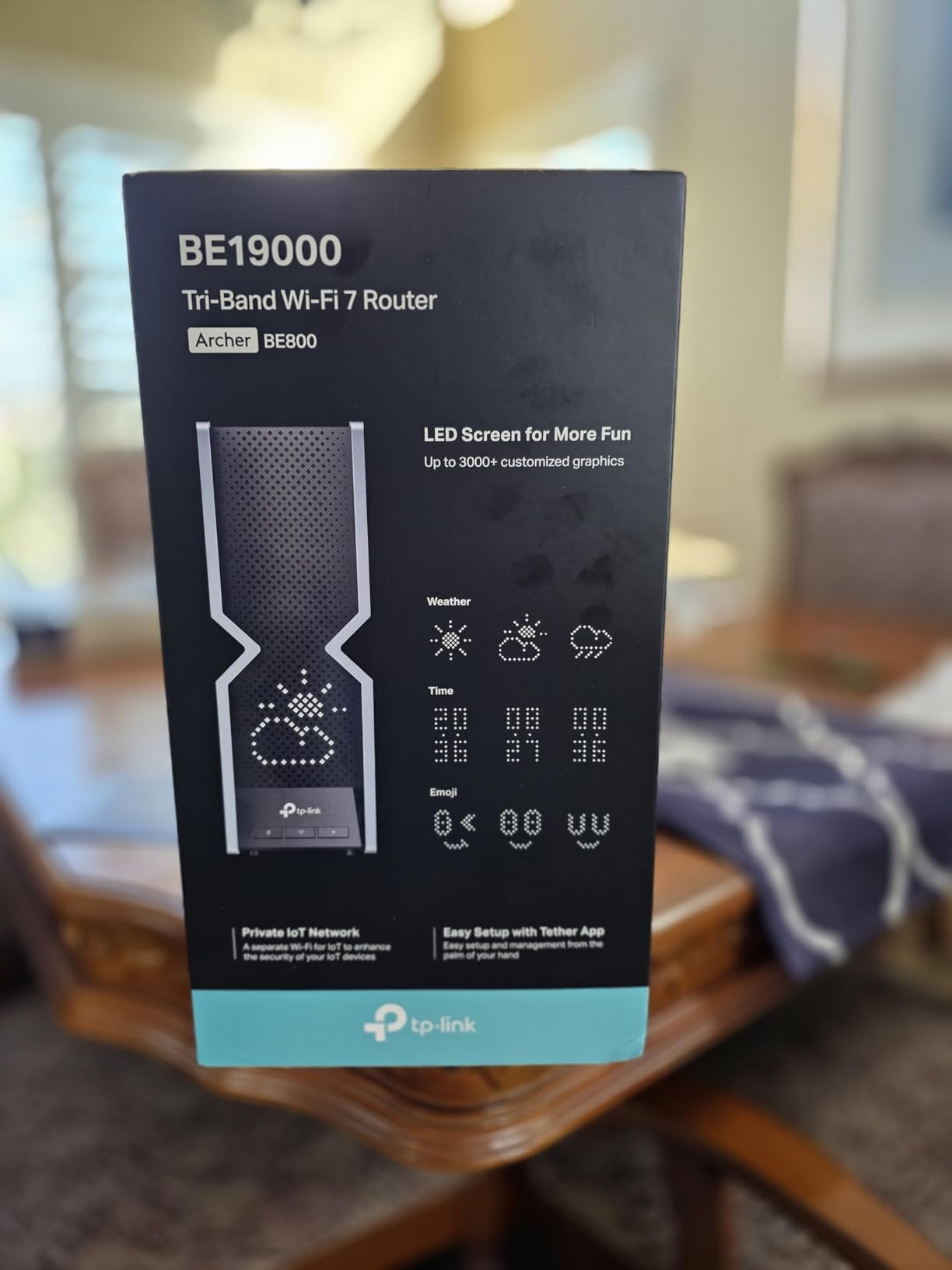 TP-Link Tri-Band BE9300 WiFi 7 Router (Archer BE550) - 6-Stream, Full 2.5G Ports w/ 6 Internal Antennas, Up to 2,000 Sq Ft, Add Easy-Mesh Device for Extended Coverage, VPN Support, Free Expert Support Customer Review TP-Link Tri-Band BE9300 WiFi 7 Router (Archer BE550) - 6-Stream, Full 2.5G Ports w/ 6 Internal Antennas, Up to 2,000 Sq Ft, Add Easy-Mesh Device for Extended Coverage, VPN Support, Free Expert Support - Customer Photo 1