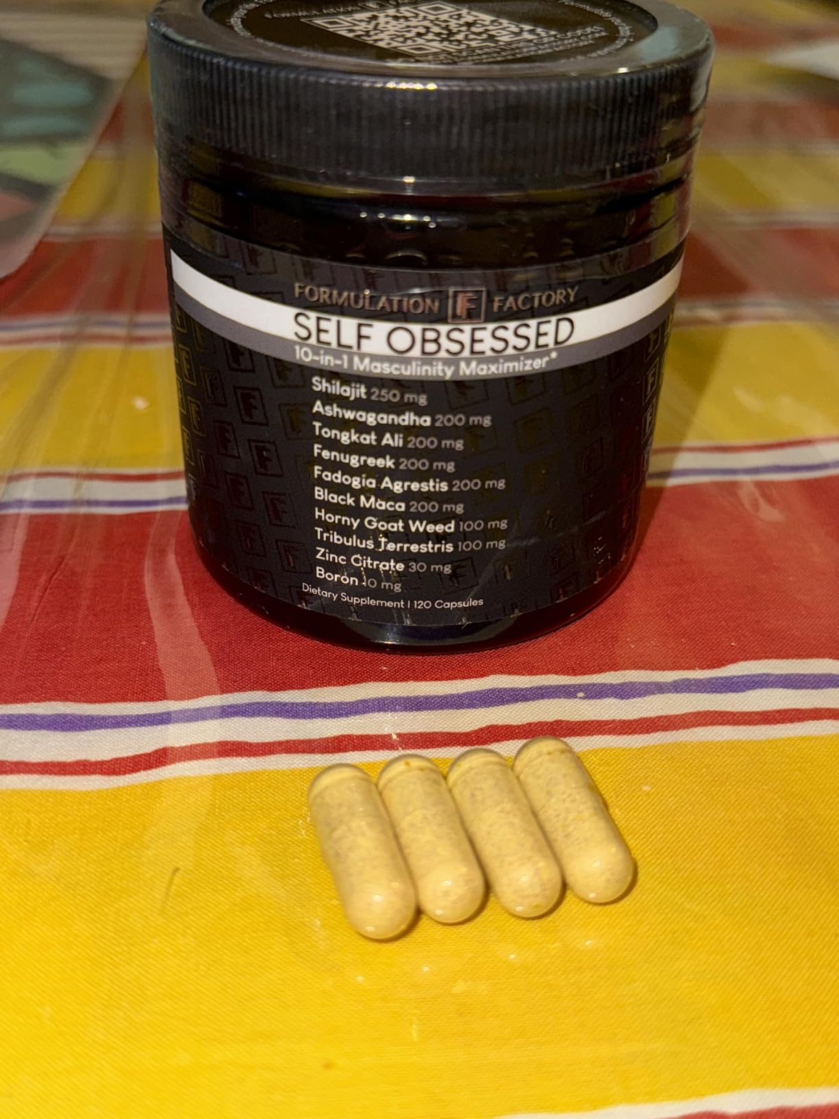 Formulation Factory Self Obsessed 10 in 1 Masculinity Maximizer Supplement, Shilajit for Men, Tongkat Ali, Ashwaganda, Fenugreek Muscle Growth, Energy, Drive, Strength, Recovery 2 Month (Pack of 1) Customer Review Formulation Factory Self Obsessed 10 in 1 Masculinity Maximizer Supplement, Shilajit for Men, Tongkat Ali, Ashwaganda, Fenugreek Muscle Growth, Energy, Drive, Strength, Recovery 2 Month (Pack of 1) - Customer Photo 1