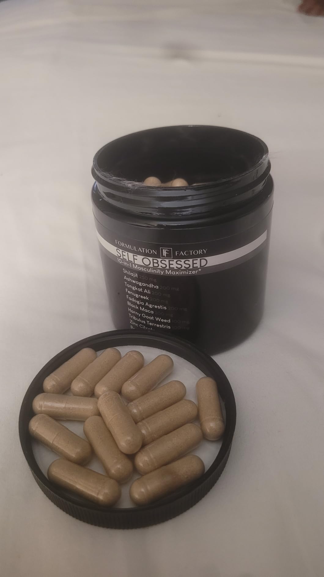 Formulation Factory Self Obsessed 10 in 1 Masculinity Maximizer Supplement, Shilajit for Men, Tongkat Ali, Ashwaganda, Fenugreek Muscle Growth, Energy, Drive, Strength, Recovery 2 Month (Pack of 1) Customer Review Formulation Factory Self Obsessed 10 in 1 Masculinity Maximizer Supplement, Shilajit for Men, Tongkat Ali, Ashwaganda, Fenugreek Muscle Growth, Energy, Drive, Strength, Recovery 2 Month (Pack of 1) - Customer Photo 3