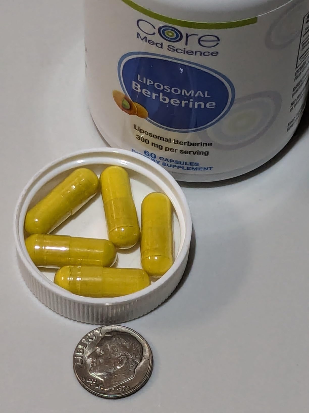 Core Med Science Liposomal Berberine Supplement, 300mg (60 Count) - Berberine HCL Extract Capsules Support Liver & Heart Health - Non-GMO, Gluten-Free, Wheat-Free, & Dairy-Free Vegetarian Capsules - Customer Photo 2