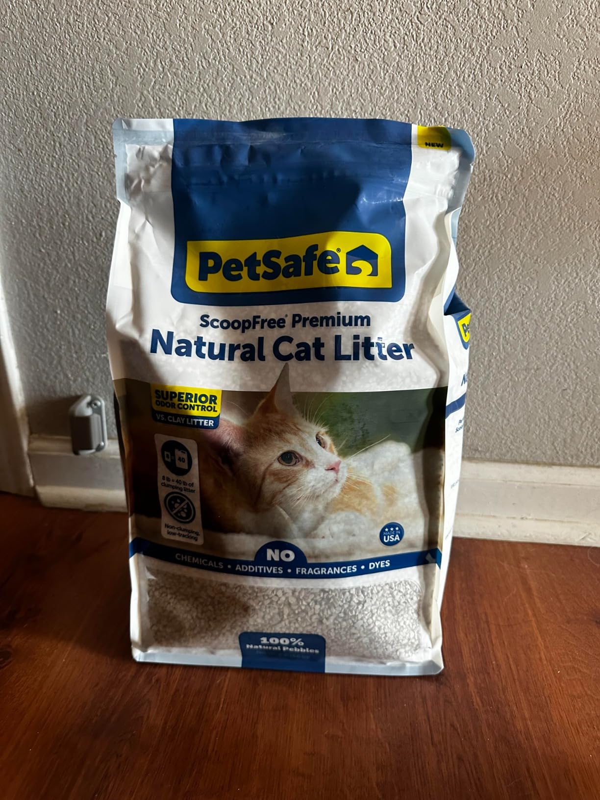 PetSafe ScoopFree Premium Crystal Cat Litter - Ultra-Absorbent Silica Universal Litterbox Crystals - Non-Clumping Odor Control - Fresh Scent - 8 lb Bag - Customer Photo 2