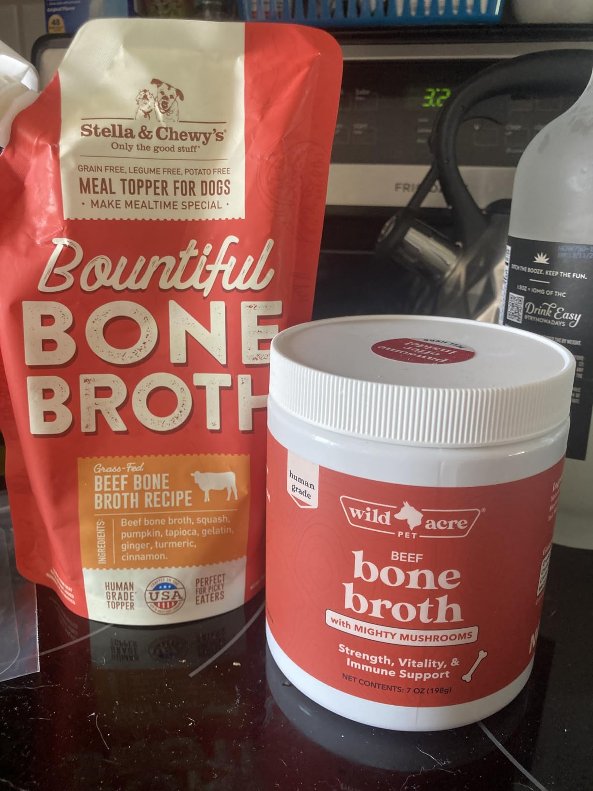 Wild Acre Premium Beef Bone Broth for Dogs – High Protein + Collagen Enhanced with Mushroom Blend for Strong Bones, Joint Flexibility, Digestive Comfort, and Immune Support - Natural Dog Food Topper - Customer Photo 2