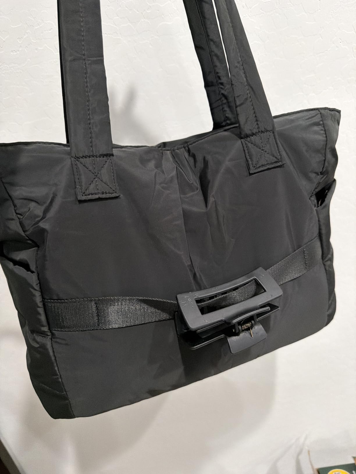 BAGSMART Tote Bag for Women, Lightweight Puffy Tote Bag with Compartments Shoulder Bag Handbag for Travel, Work, Gym - Customer Photo 2