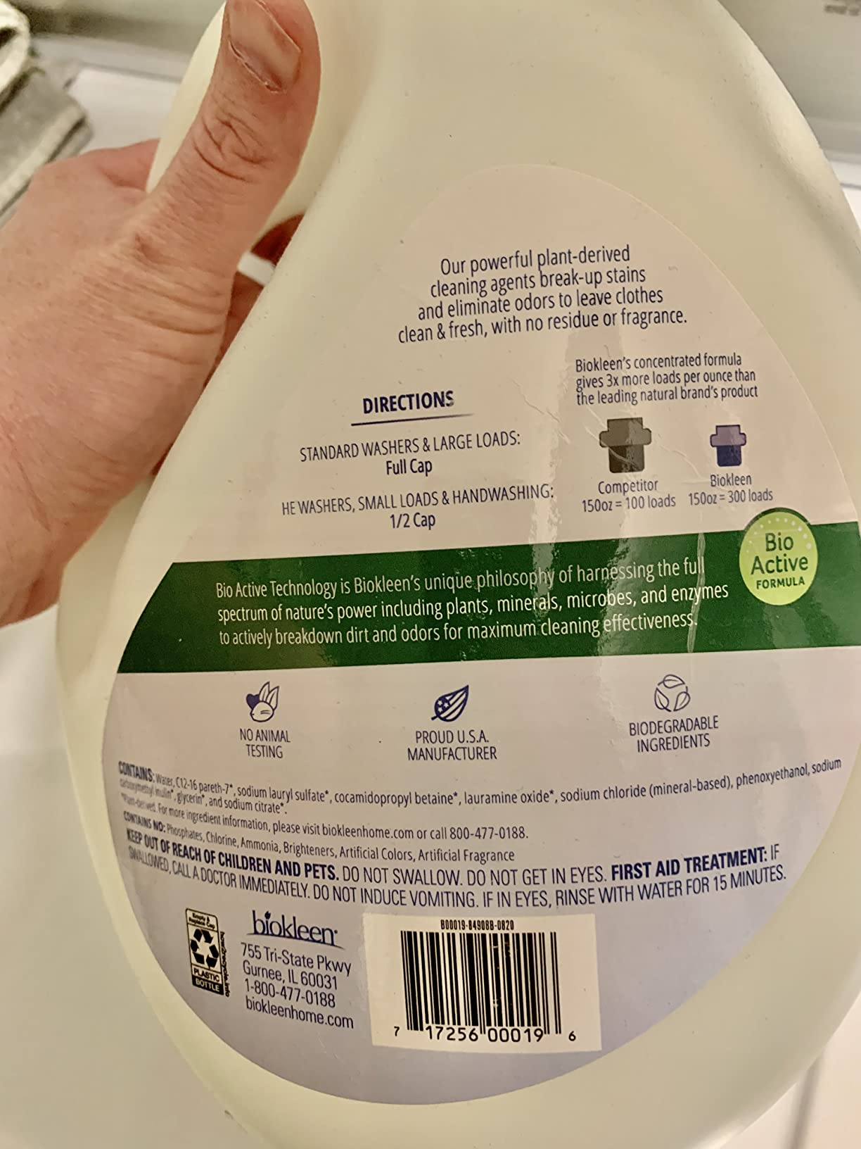 Biokleen Laundry Detergent Sheets - Dye & Fragrance Free, Hypoallergenic, Enzymatic Cleaner, Stain Remover, Bio Active Formula, No Plastic Jug, Unscented, 100 Loads Customer Review Biokleen Laundry Detergent Sheets - Dye & Fragrance Free, Hypoallergenic, Enzymatic Cleaner, Stain Remover, Bio Active Formula, No Plastic Jug, Unscented, 100 Loads - Customer Photo 3