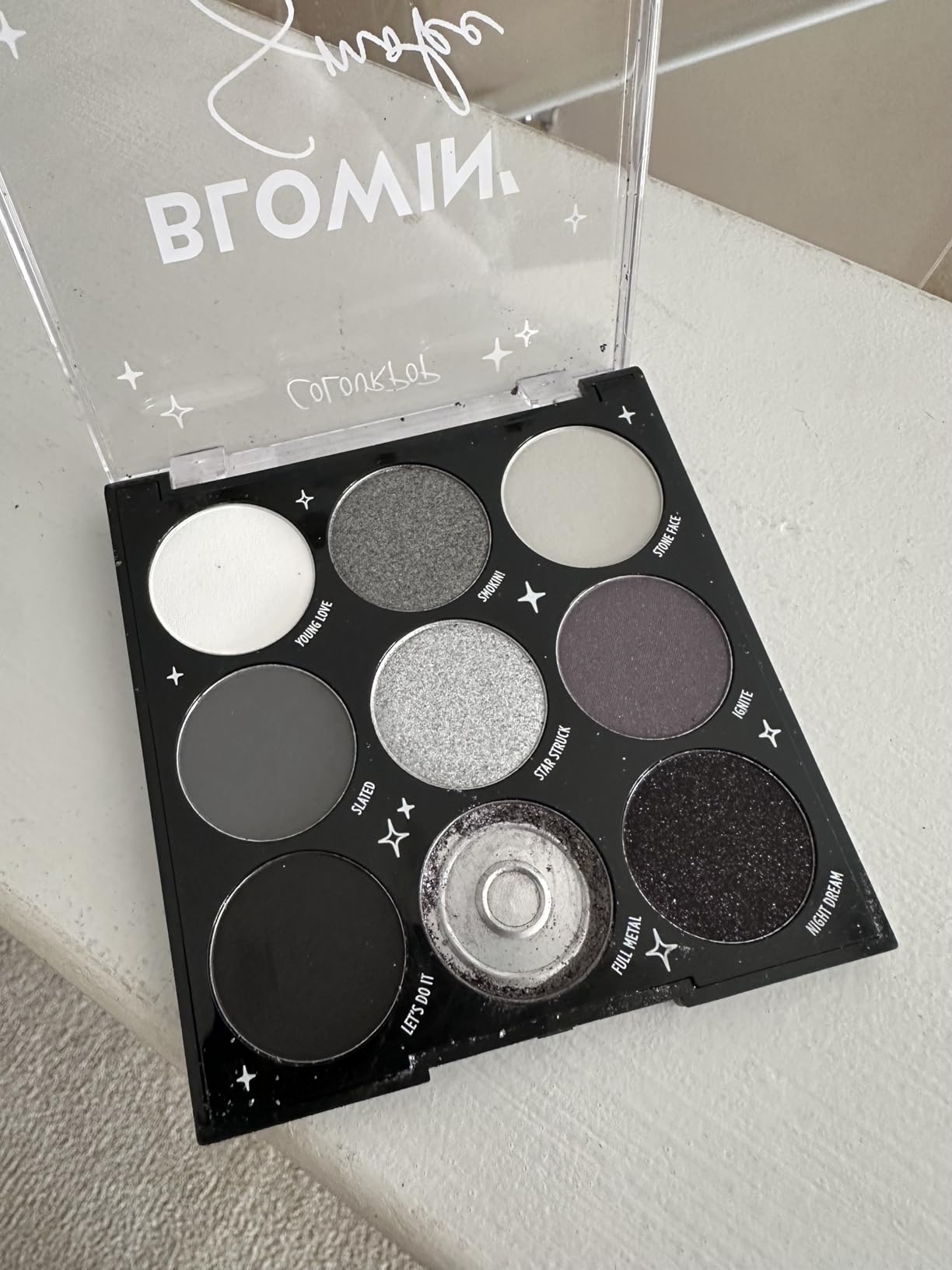 ColourPop Just My Luck Green Eyeshadow Palette - Green & Neutral Eyeshadow Palette with Matte & Metallic Finishes - High-Pigment Eye Makeup with a Long-Wearing Formula (0.3 oz) - Customer Photo 4