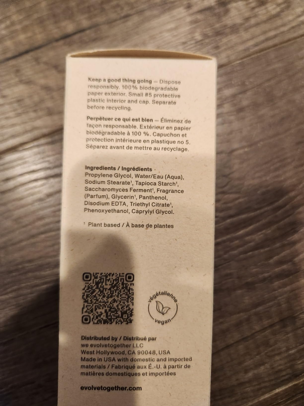 evolvetogether Aluminum Free Natural Deodorant for Women & Men | Geranium & Jasmine | Neutralizes Odors, Soothes Skin | Vegan, Cruelty-Free, Baking Soda Free | Made in USA (Taormina, 1.69 Oz) - Customer Photo 2