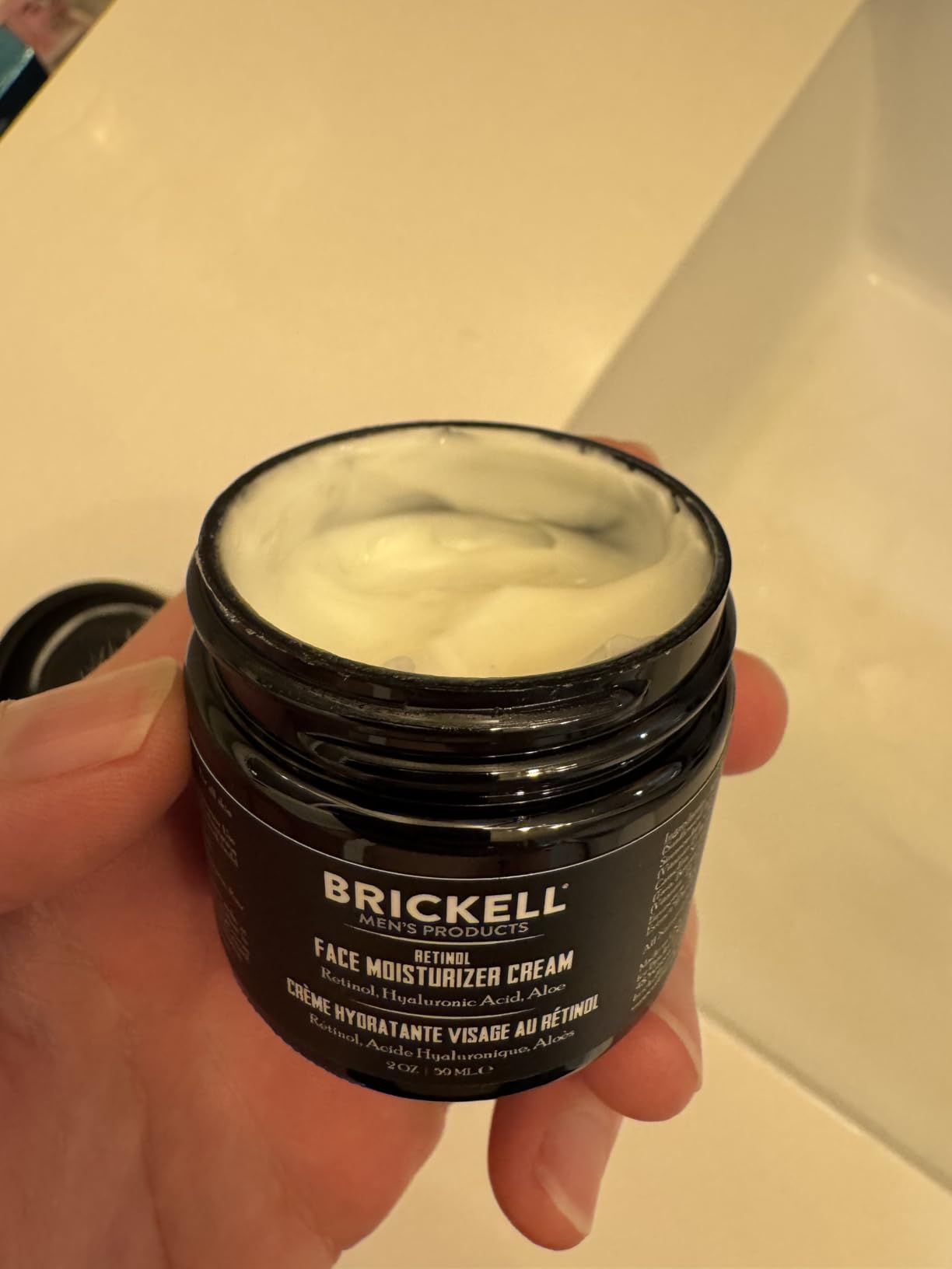 Brickell Men's Retinol Face Moisturizer Cream For Men, Natural & Organic, Anti-Wrinkle Face Night Cream with Retinol & Hyaluronic Acid To Reduce Fine Lines and Even Skin Tone, Fragrance-Free, 2 Ounce Customer Review Brickell Men's Retinol Face Moisturizer Cream For Men, Natural & Organic, Anti-Wrinkle Face Night Cream with Retinol & Hyaluronic Acid To Reduce Fine Lines and Even Skin Tone, Fragrance-Free, 2 Ounce - Customer Photo 5