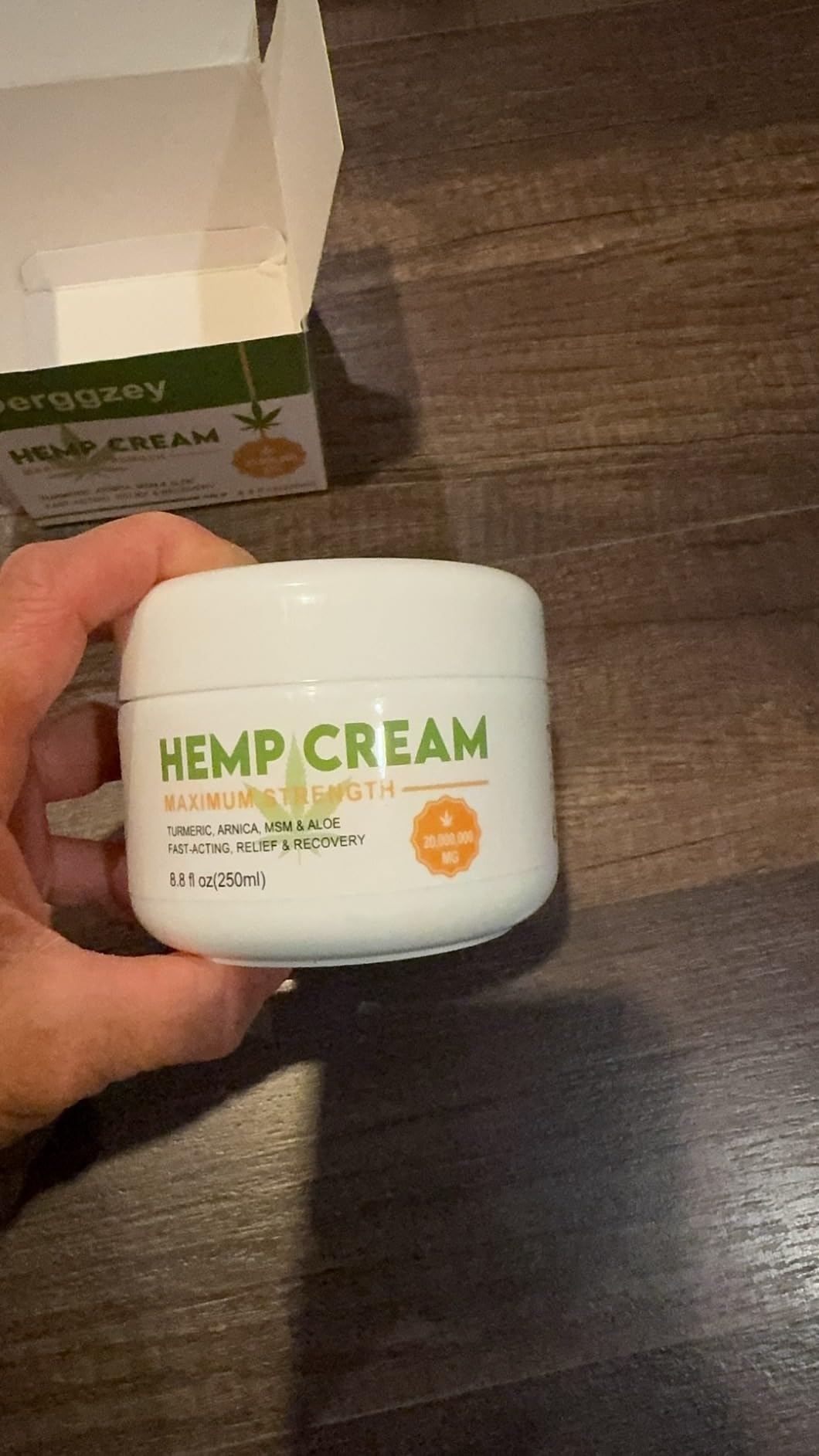 Natural Hemp Cream with Arnica, MSM, Turmeric, Emu Oil, Menthol, Aloe - Hemp Cream Maximum Strength for Discomfort in Muscle, Back, HIPS, Joints, Knees, Elbows - 8.5 fl oz - Customer Photo 3
