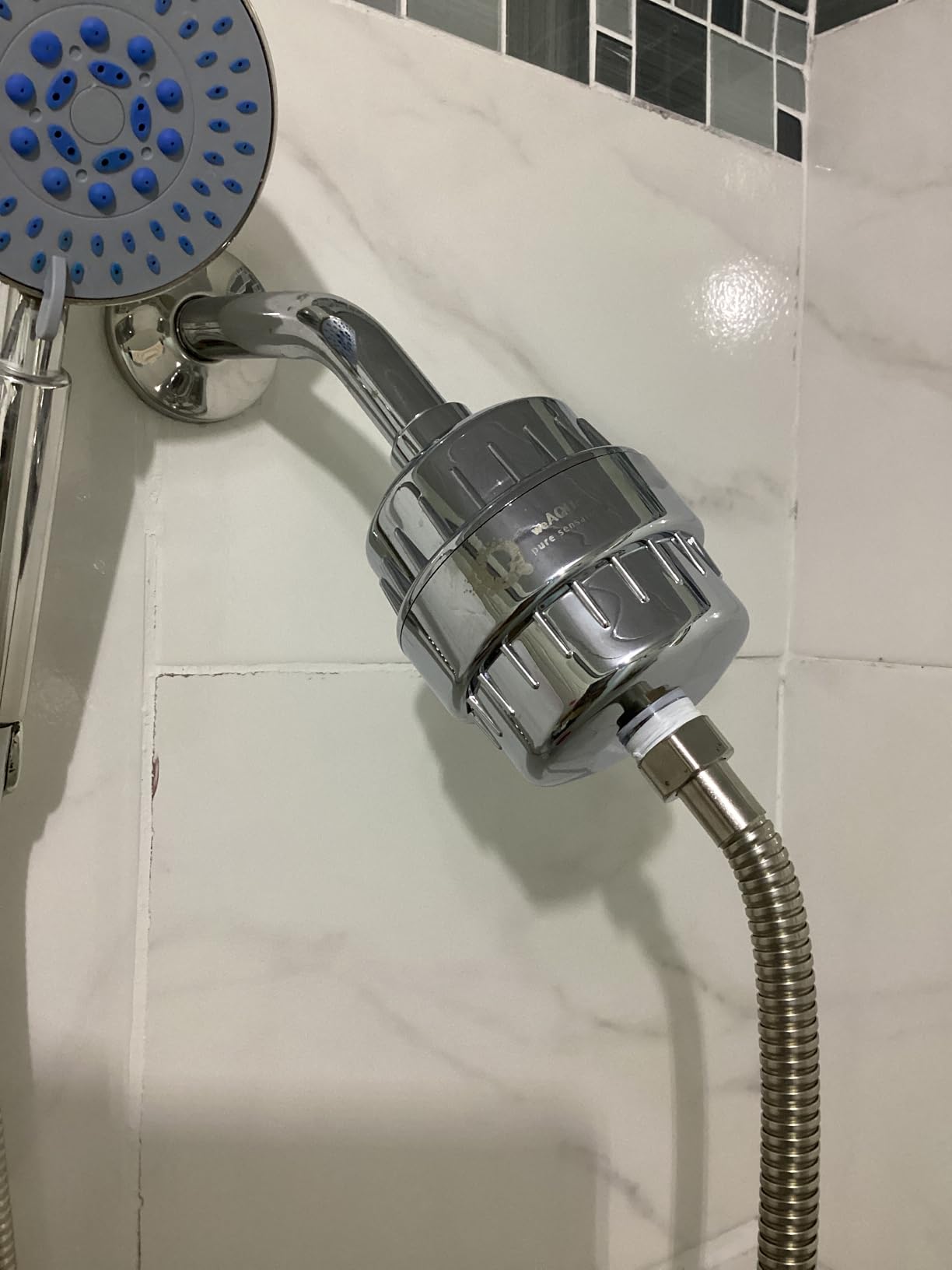 WeAQUA Heavy Duty Shower Filter Family 2 PACK – 99% Removal for Hard Water, Chlorine, Fluoride, Heavy Metals, Micro-life, Organics and More - Customer Photo 4