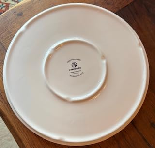 Famiware Porcelain Dinnerware Set, 24-Piece Modern Plate and Bowl Set, dish set for 8, Microwave and Dishwasher Safe Tableware, White with Black Trim - Customer Photo 1
