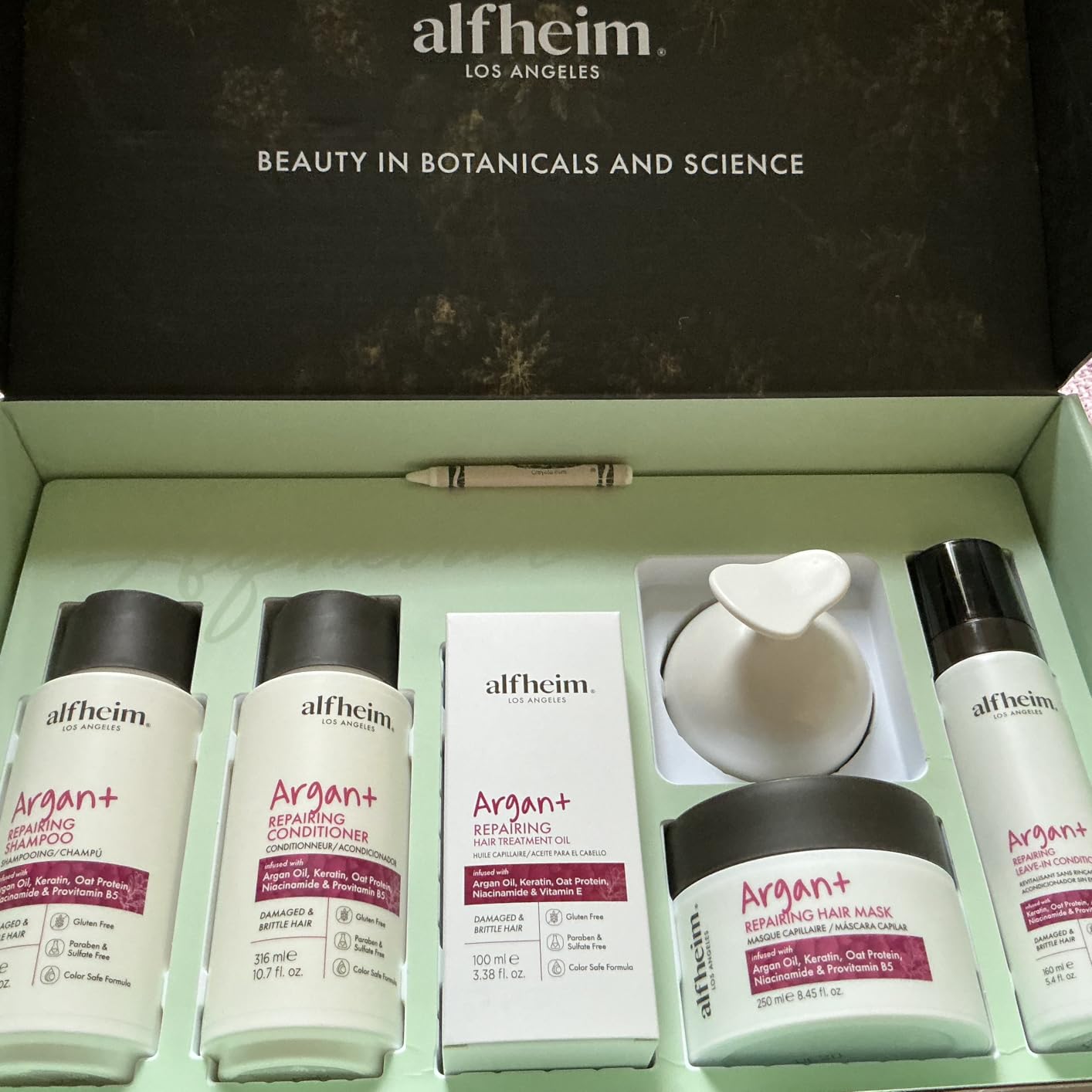 Alfheim Lavender+ Purple Shampoo & Conditioner Set | Tone-Correcting for Blonde, Silver & Gray Hair | Neutralizes Brass & Yellow Tones | Moisturizes, Protects Color & Adds Shine | 10.7 oz Each - Customer Photo 2
