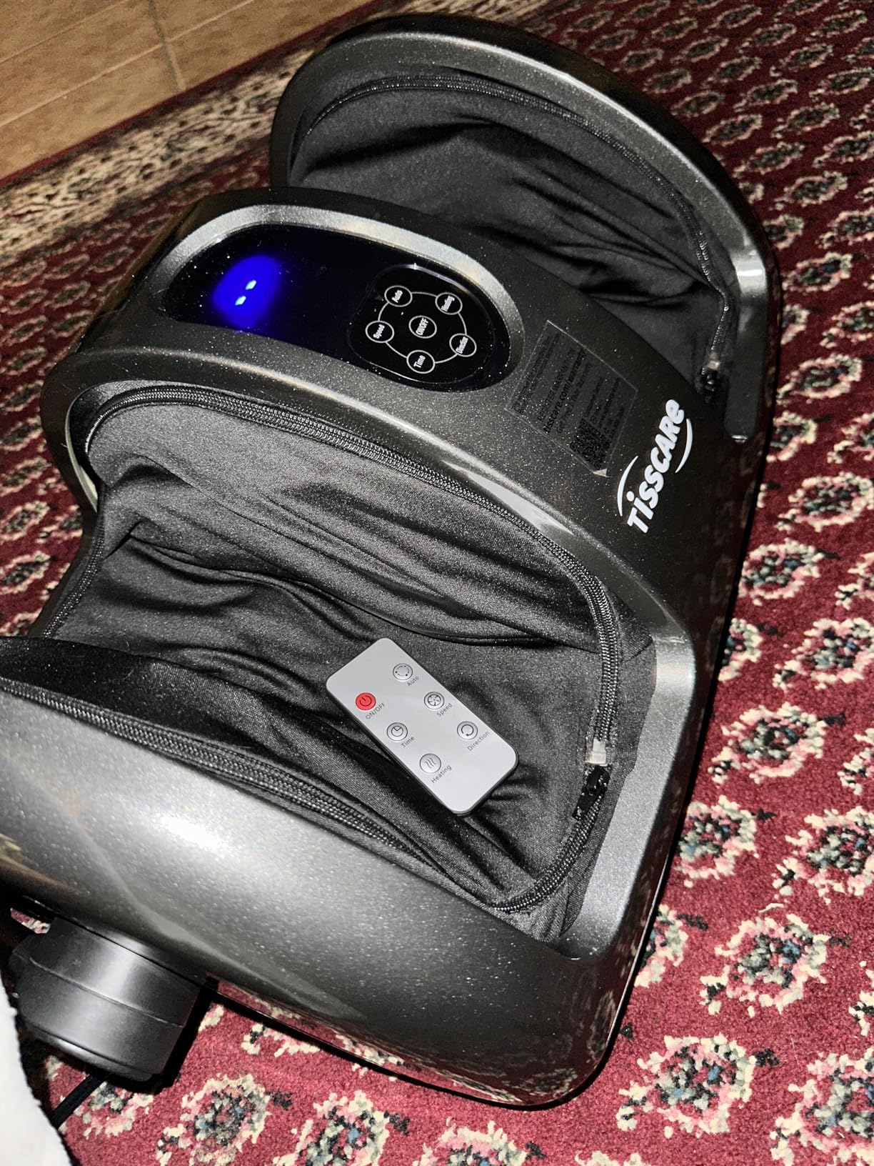 TISSCARE Foot Massager with Heat, Shiatsu Foot Massager for Plantar Fasciitis, Neuropathy, Circulation and Pain Relief, Remote Control, Deep Kneading, Gifts for Women Men Mom Dad - Customer Photo 2