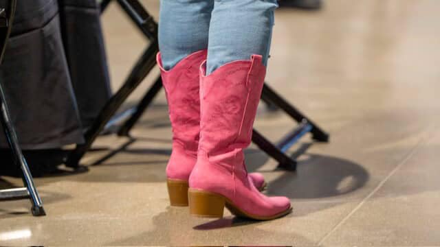 DREAM PAIRS Cowboy Boots for Women Cowgirl Western Boots Fashion Embroidery Stitched Chunky Heel Mid Calf Boots - Customer Photo 1