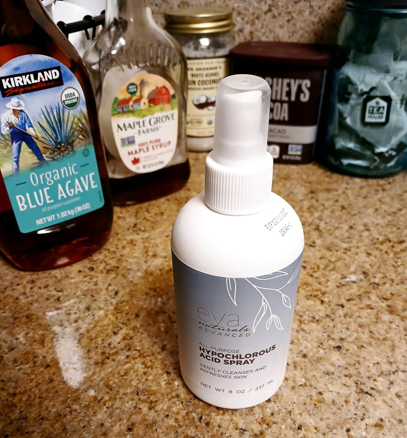 Eva Naturals Hypochlorous Acid Spray for Face, Skin, and Body – HOCl Facial Mist Toner, Hydrating Cleanser for Acne, Eczema, Rosacea, Eyelids, Pets, Workout, Baby, Back, Redness, Sensitive Care Spray - 8 oz. - Customer Photo 2