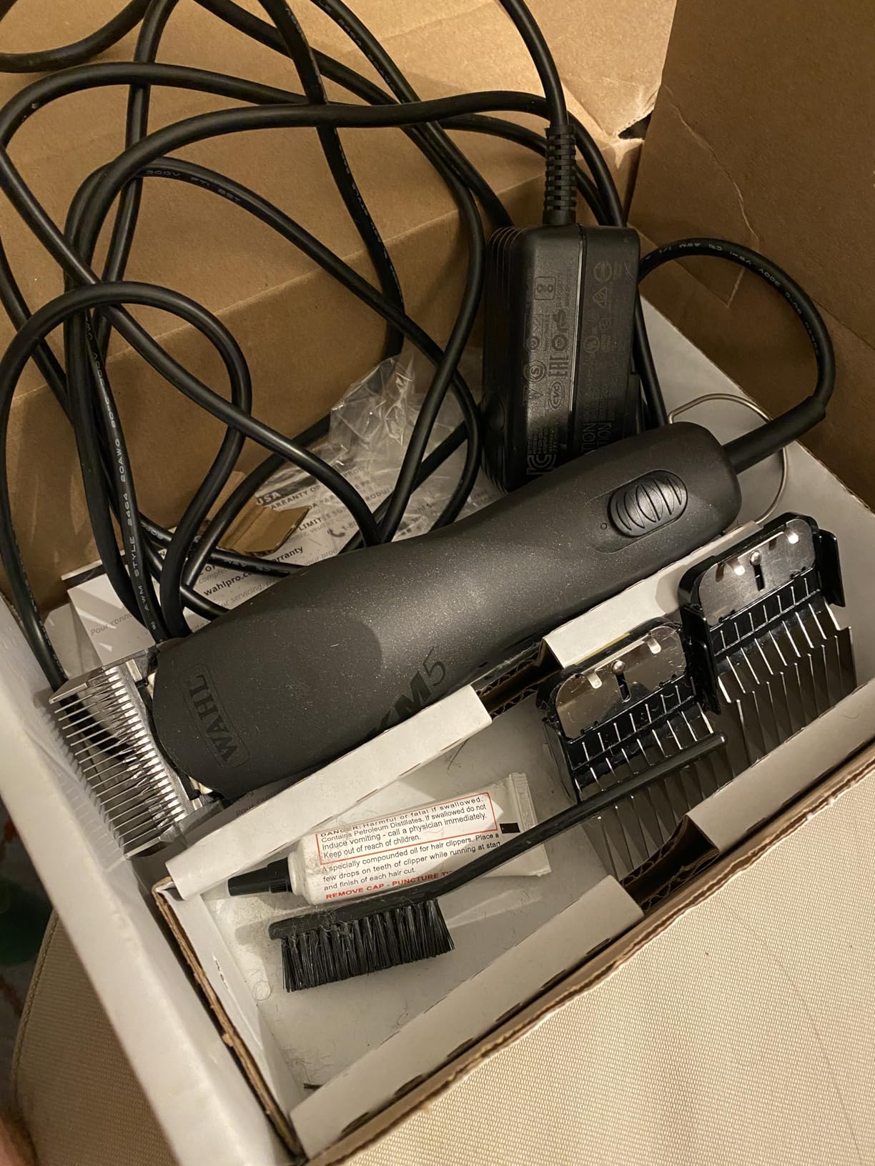 Wahl Pro Animal Curly Coat - KM 2-Speed Pro Clipper - Cat & Dog Grooming Clipper for Pet Care - Great for Poodles & Golden Doodles - Includes 2 Stainless Steel Guide Combs - Gunmetal - Customer Photo 1