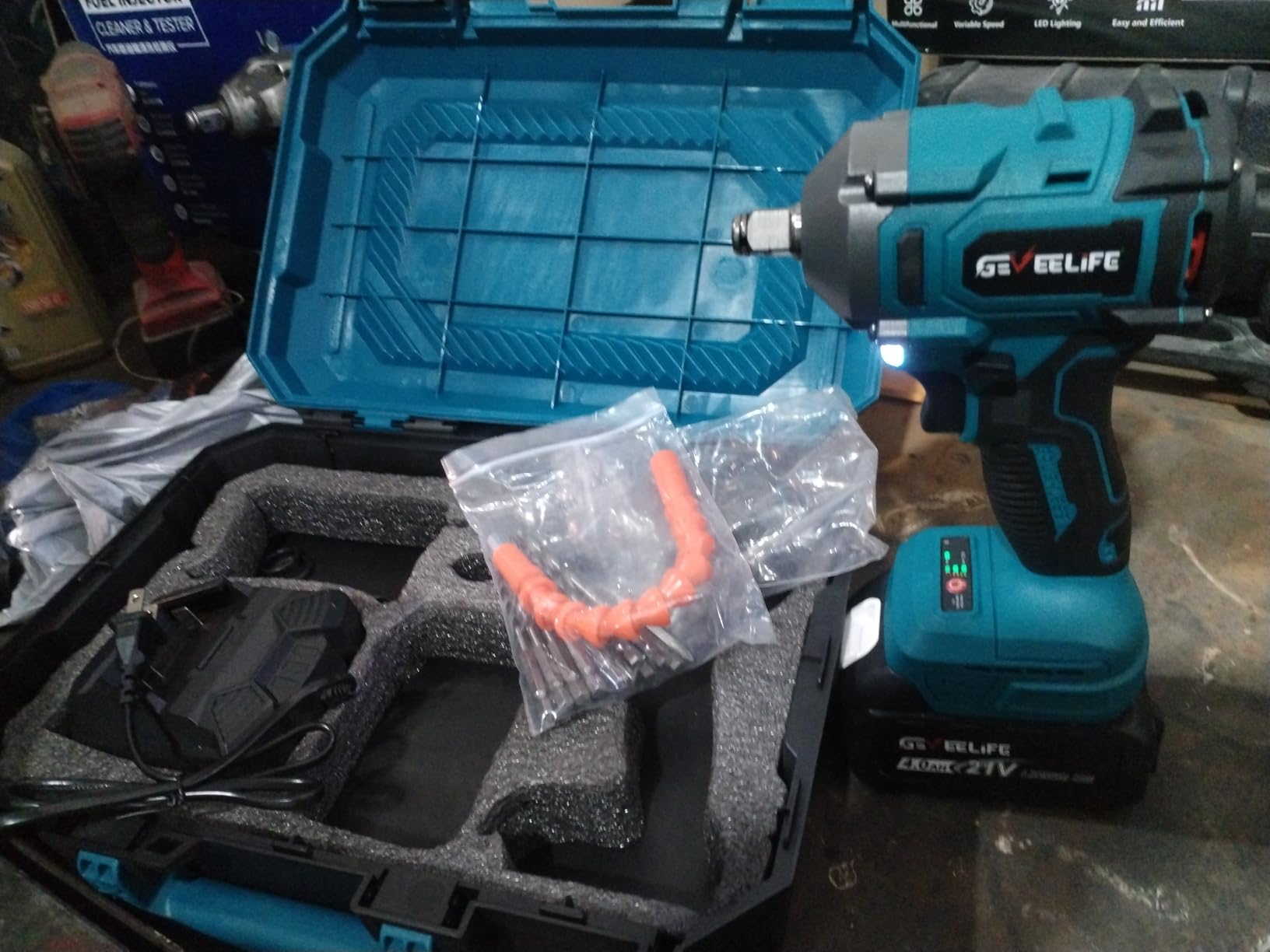 GEVEELIFE 450N.m/332Ft-lbs Brushless Impact Wrench,1/2 GEVEELIFE 450N.m/332Ft-lbs Brushless Impact Wrench,1/2