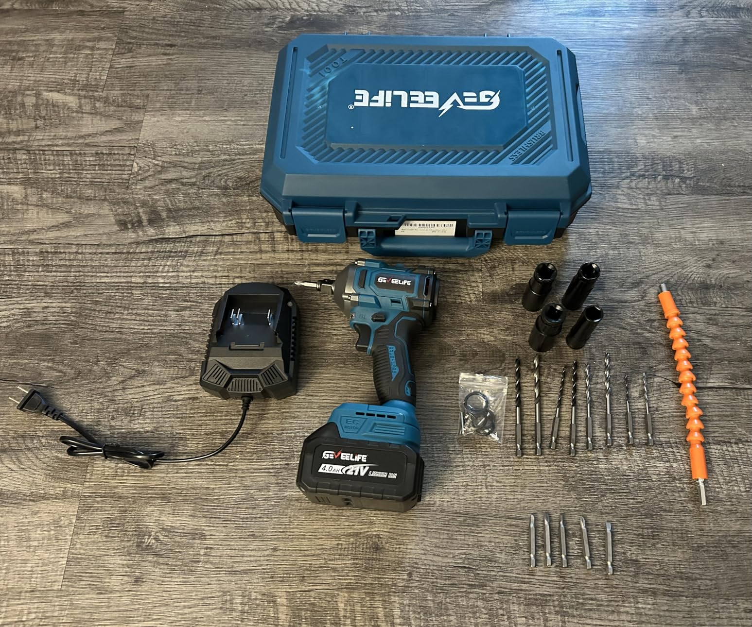 GEVEELIFE 450N.m/332Ft-lbs Brushless Impact Wrench,1/2 GEVEELIFE 450N.m/332Ft-lbs Brushless Impact Wrench,1/2