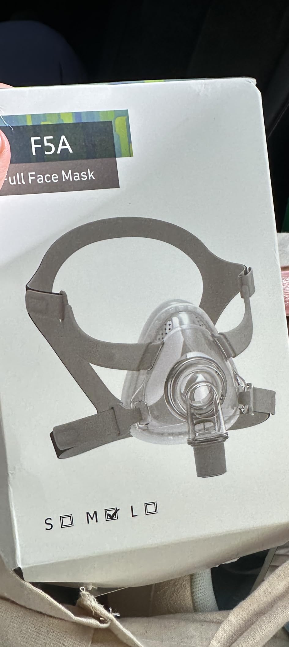 Full Face CPAP Mask, TMS Comfort Series Nasal CPAP Mask Includes Headgear, Cushion, Frame and Elbow (M Size) - Customer Photo 1