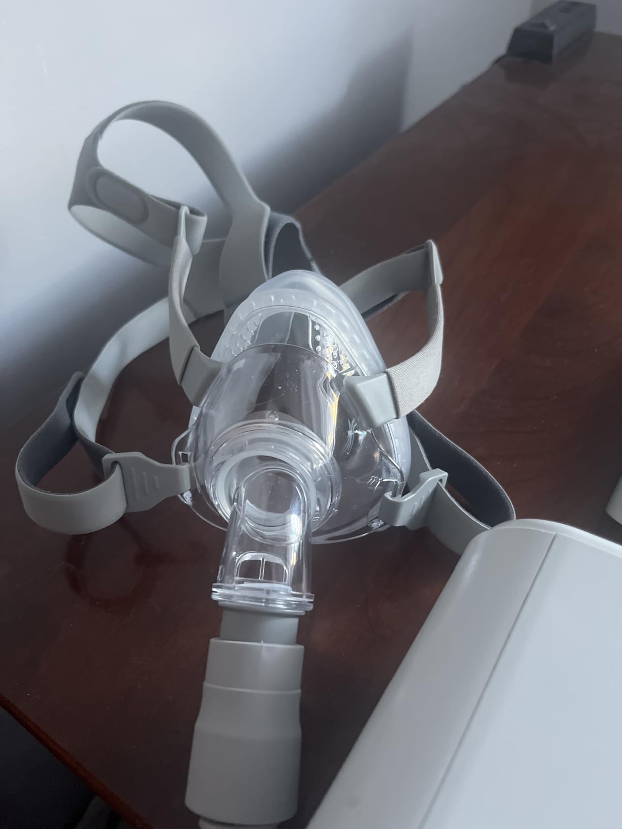 Full Face CPAP Mask, TMS Comfort Series Nasal CPAP Mask Includes Headgear, Cushion, Frame and Elbow (M Size) - Customer Photo 3