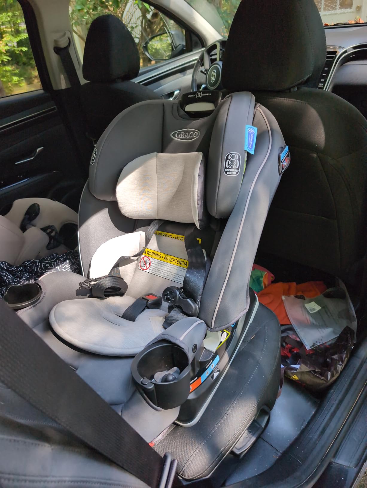 Graco Tranzitions 3-in-1 Harness Booster Car Seat, Forward Facing Car Seat, Highback, to Backless Booster, Cinder Customer Review Graco Tranzitions 3-in-1 Harness Booster Car Seat, Forward Facing Car Seat, Highback, to Backless Booster, Cinder - Customer Photo 1