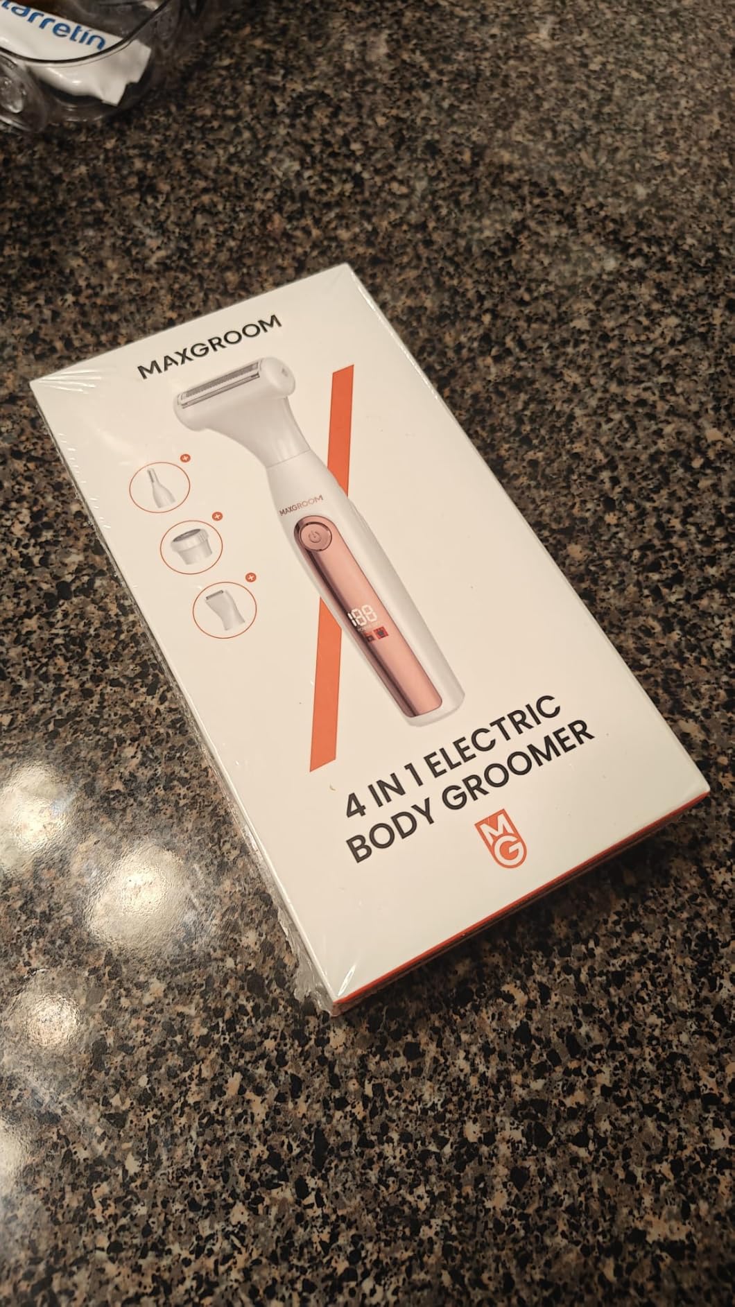 MAXGROOM Bikini Trimmer for Women, 4-in-1 Waterproof Lady's Electric Razor Shaver and Facial Hair Removal, Rechargeable Body Hair Trimmer Grooming Sets for Leg, Armpit, Face, Eyebrow (White) Customer Review MAXGROOM Bikini Trimmer for Women, 4-in-1 Waterproof Lady's Electric Razor Shaver and Facial Hair Removal, Rechargeable Body Hair Trimmer Grooming Sets for Leg, Armpit, Face, Eyebrow (White) - Customer Photo 2