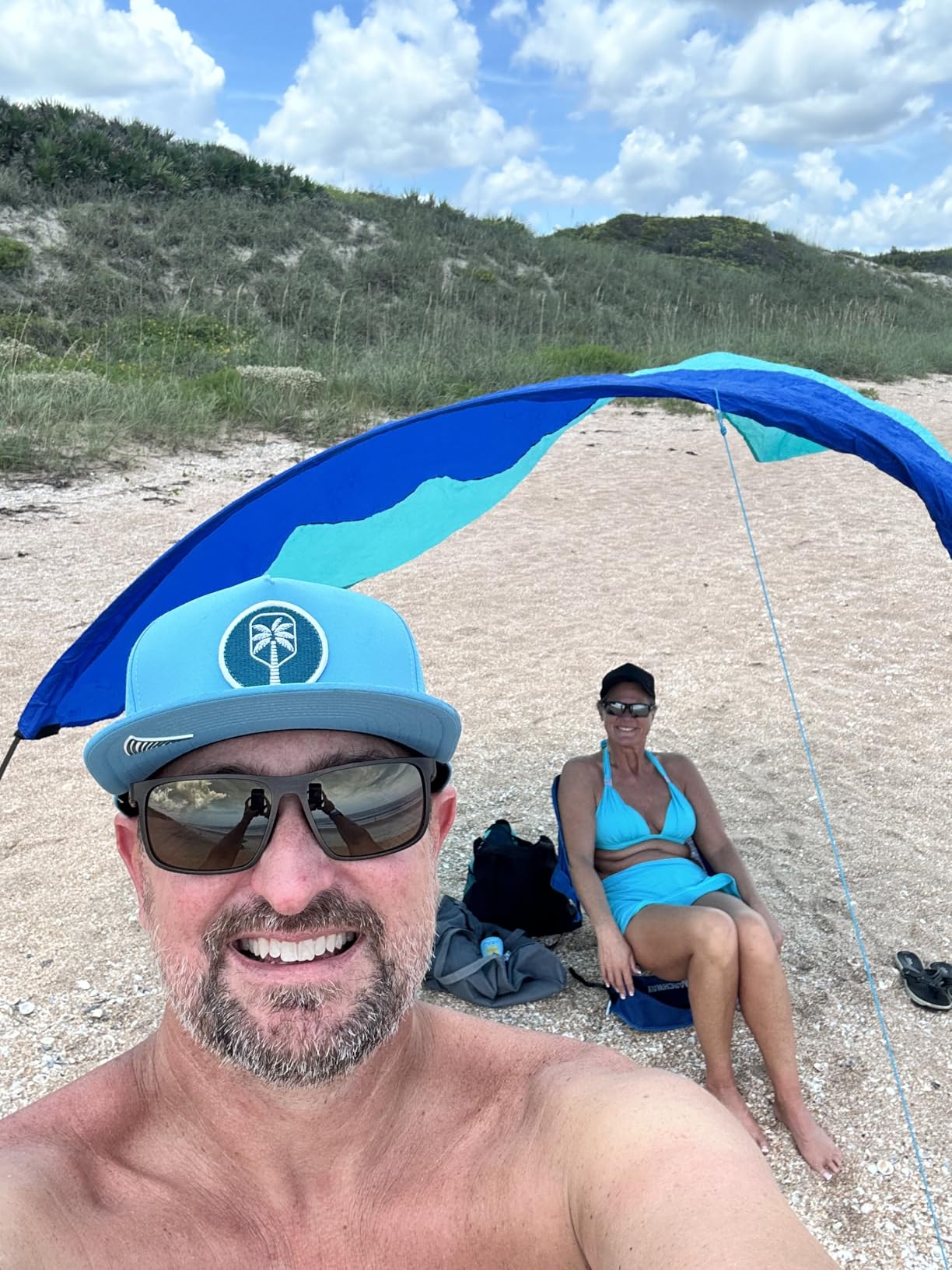 Shibumi Shade Mini® (Previous Generation) - World's Best Beach Shade, The Original Wind-Powered® Beach Canopy Customer Review Shibumi Shade Mini® (Previous Generation) - World's Best Beach Shade, The Original Wind-Powered® Beach Canopy - Customer Photo 3