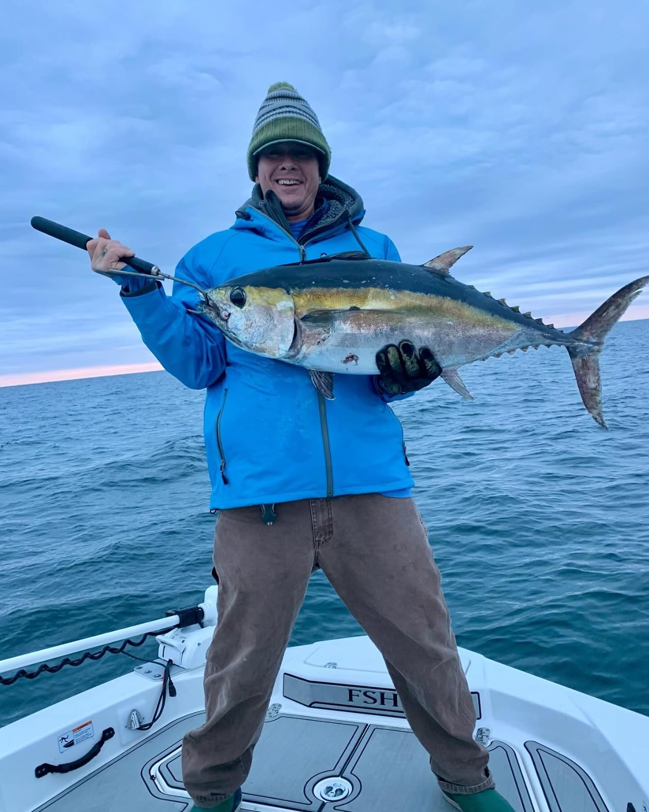 Grunden's Men's Tourney Jacket - Hooded Waterproof Fishing Jacket, Lightweight Athletic Fit, Packable Rain Coat Customer Review Grunden's Men's Tourney Jacket - Hooded Waterproof Fishing Jacket, Lightweight Athletic Fit, Packable Rain Coat - Customer Photo 1