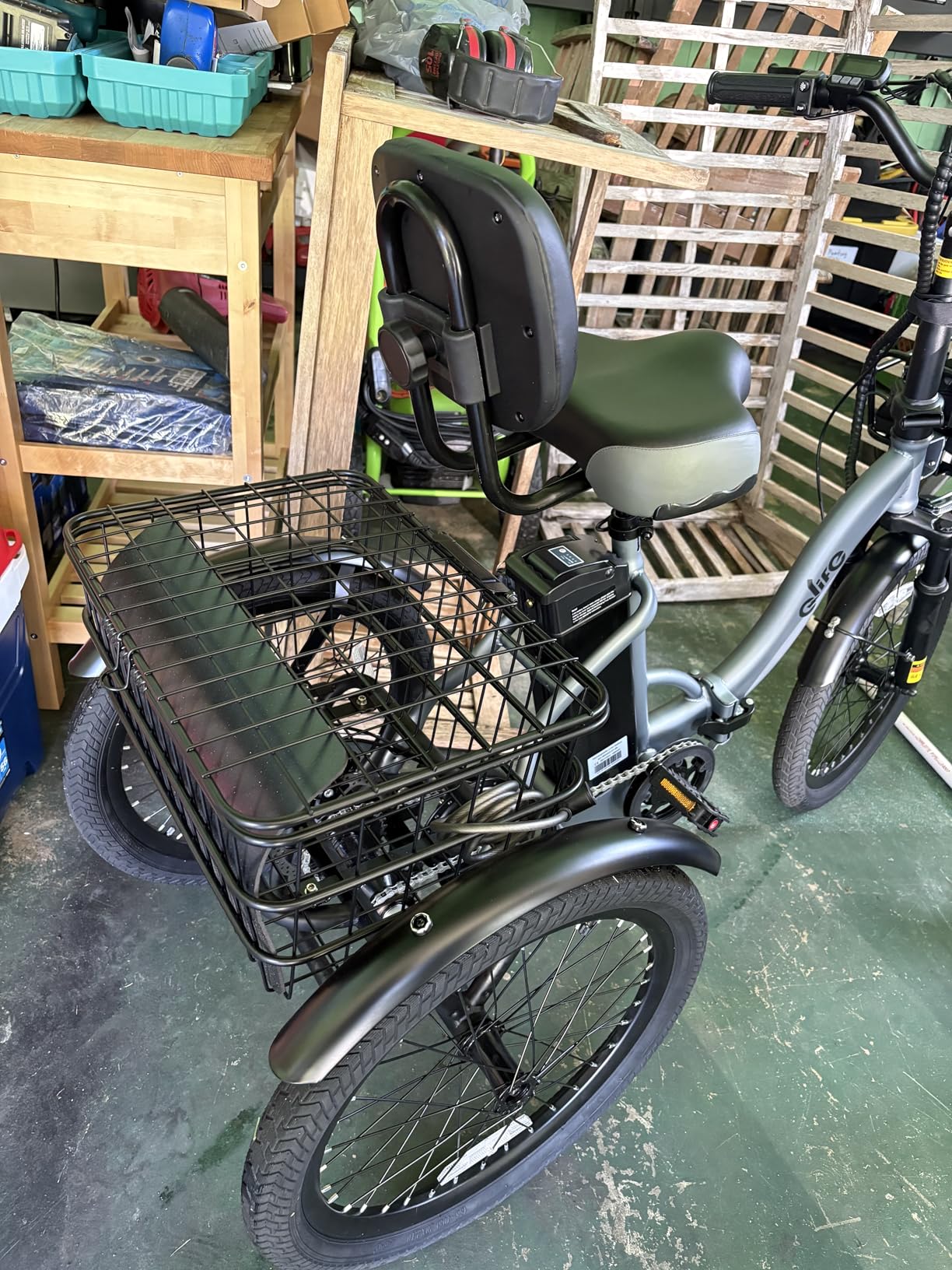 Qlife Triker Electric Bike, Peak 750W Brushless Motor Folding Trike Ebike, 468Wh Removable Battery, Step-Thru 3 Wheel Electric Bicycle, Up to 50 Miles, 20 Tire Tricycle for Adults - Customer Photo 2