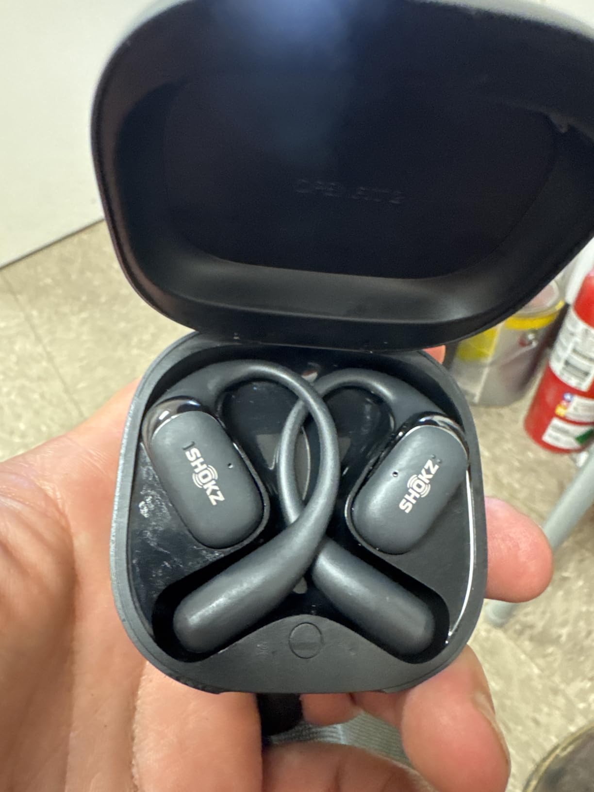 SHOKZ New OpenFit 2+ Open-Ear Headphones, Dolby Audio Enabled, Comfortable Earbuds with Soft Ear Hooks, 48H Playtime, IP55 Water-Resistant, USB-C Fast Charging, Wireless Charging, Carrying Bag, Black - Customer Photo 2