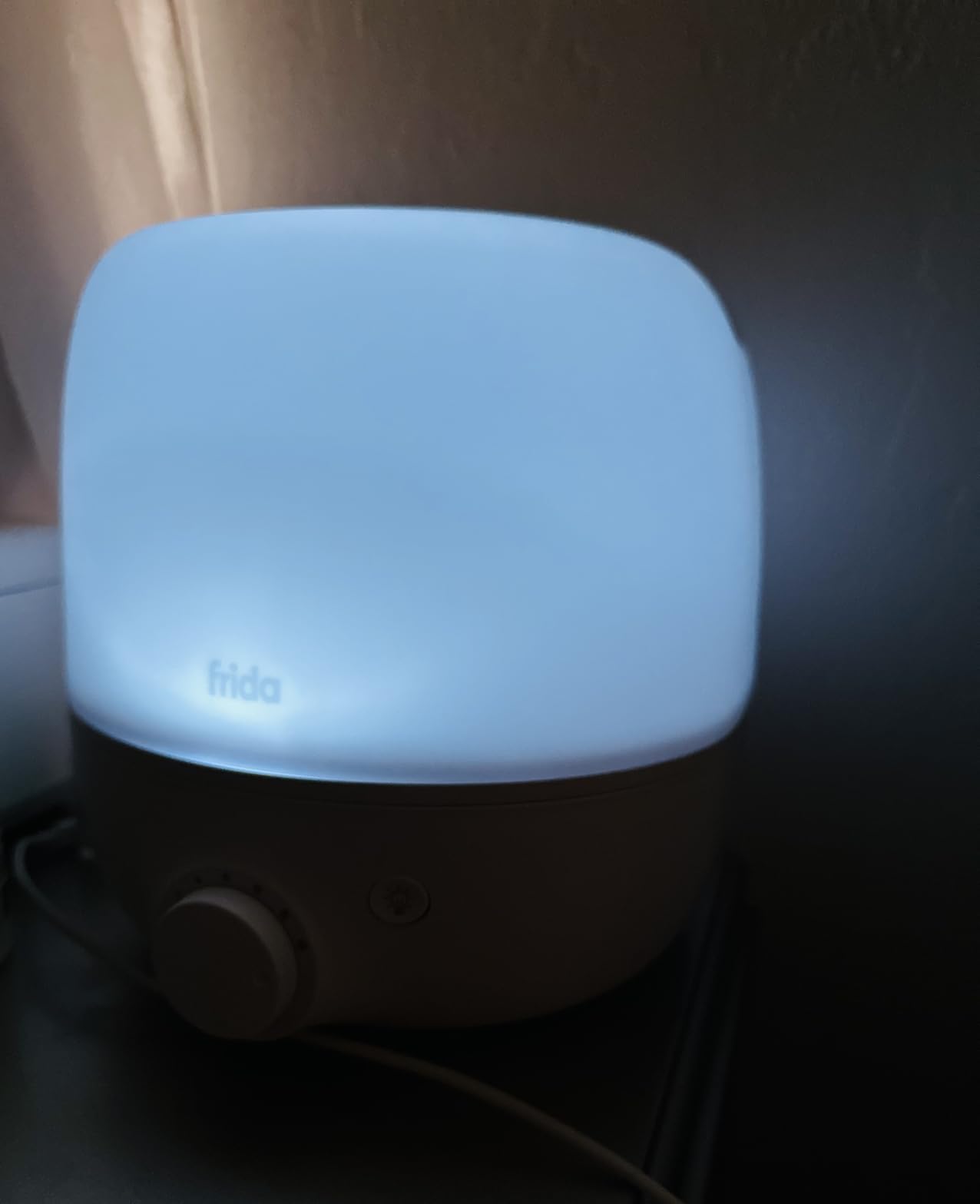 Frida Baby 3-in-1 Cool Mist Humidifier for Large Rooms, Top Fill Humidifier for Bedroom, Allergy Relief, 60 Hour Runtime + Nightlight, Auto Shut-Off, Quiet, Carry Handle, Essential Oil Diffuser - Customer Photo 2