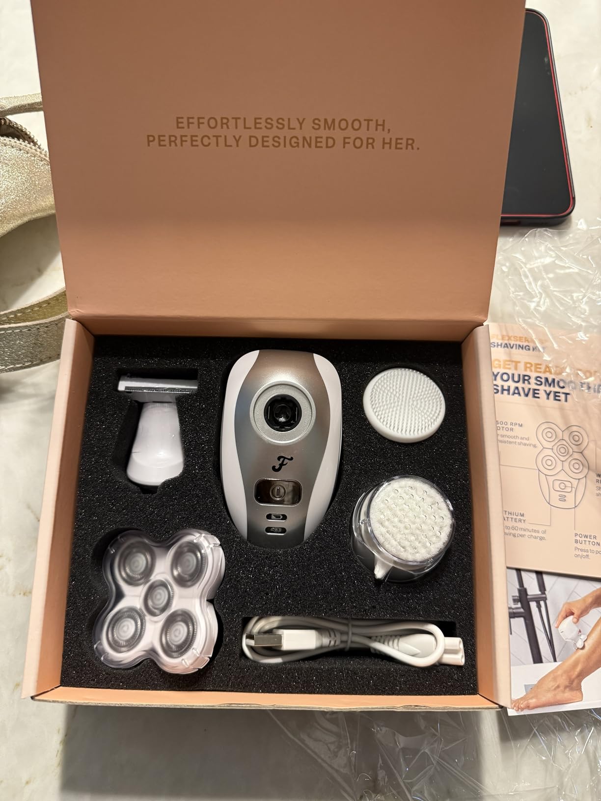 Freebird FlexSeries Electric Razor for Women - Silk Smooth Legs, Body Hair, & Pubic Shaver - for Private Area, Sensitive Skin, Bikini Trimmer Customer Review Freebird FlexSeries Electric Razor for Women - Silk Smooth Legs, Body Hair, & Pubic Shaver - for Private Area, Sensitive Skin, Bikini Trimmer - Customer Photo 1