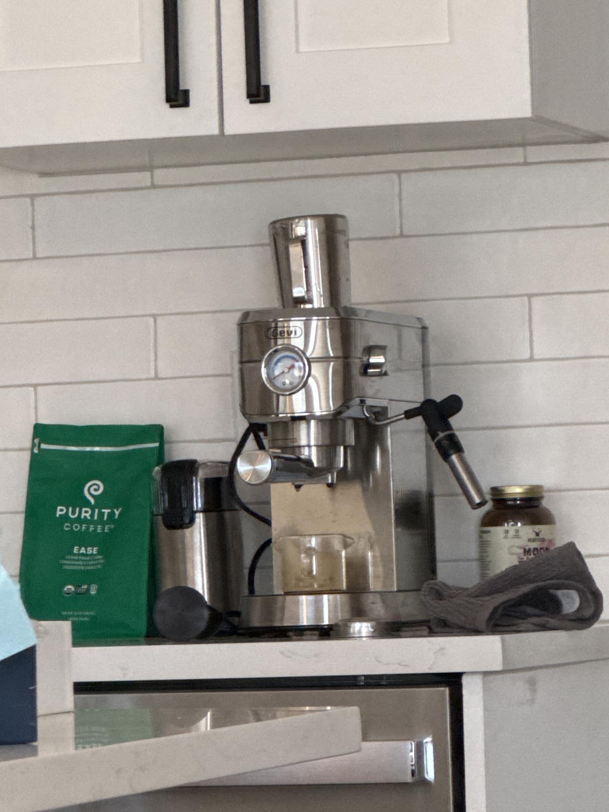 Gevi Commercial Espresso and Coffee Makers, Professional 20 Bar Espresso Maker with Milk Frother, Stainless Steel Expresso Coffee Machines for Home, Compact Cappuccino Machine, Great Gift - Customer Photo 2