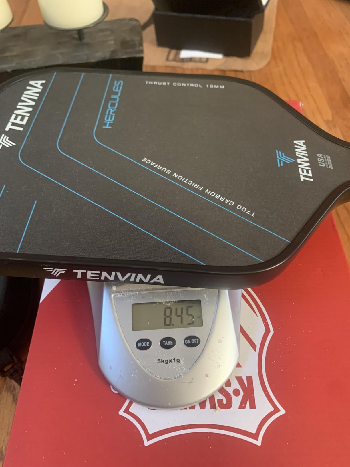 TENVINA Pickleball Paddles, Multi-Layer T700SC Textured Carbon Fiber Pickleball Paddle, 4-Types of Thicknesses and Shapes, USAPA Approved Pickle Ball Paddle, Strong Power and Spin Surface - Customer Photo 2