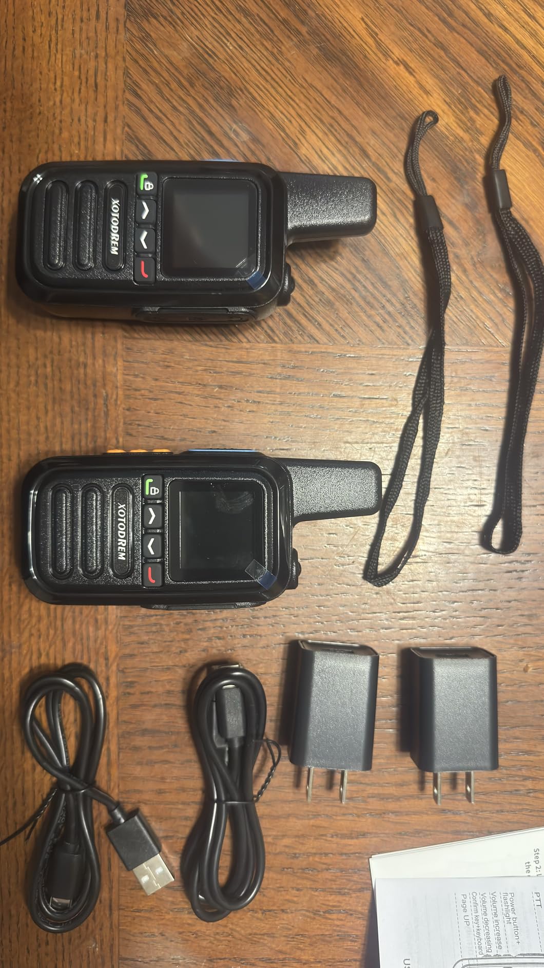 Global Lifetime Free Rapid Walkie Talkies Unlimited Range 4G LTE PoC(Push-to-Talk Over Cellular) Radios Nationwide PTT Two Way Radios Long Distance for Family, Logistics, Company 2pcs with sim Card - Customer Photo 2