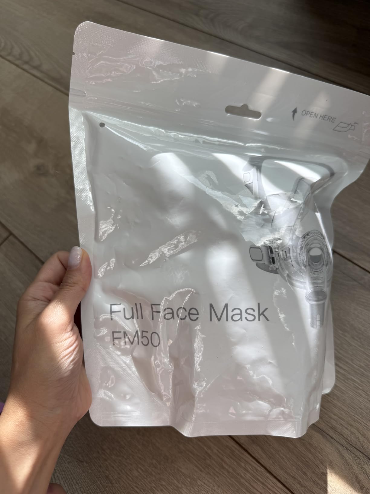 CPAP Mask,CPAP Full Face Mask Silicone Mask CPAP Mask Cover Includes Cushion,Headgear,Frame,Elbow-Universal Replacement Set Suitable for Various Models of CPAP Machines - Medium - Customer Photo 3