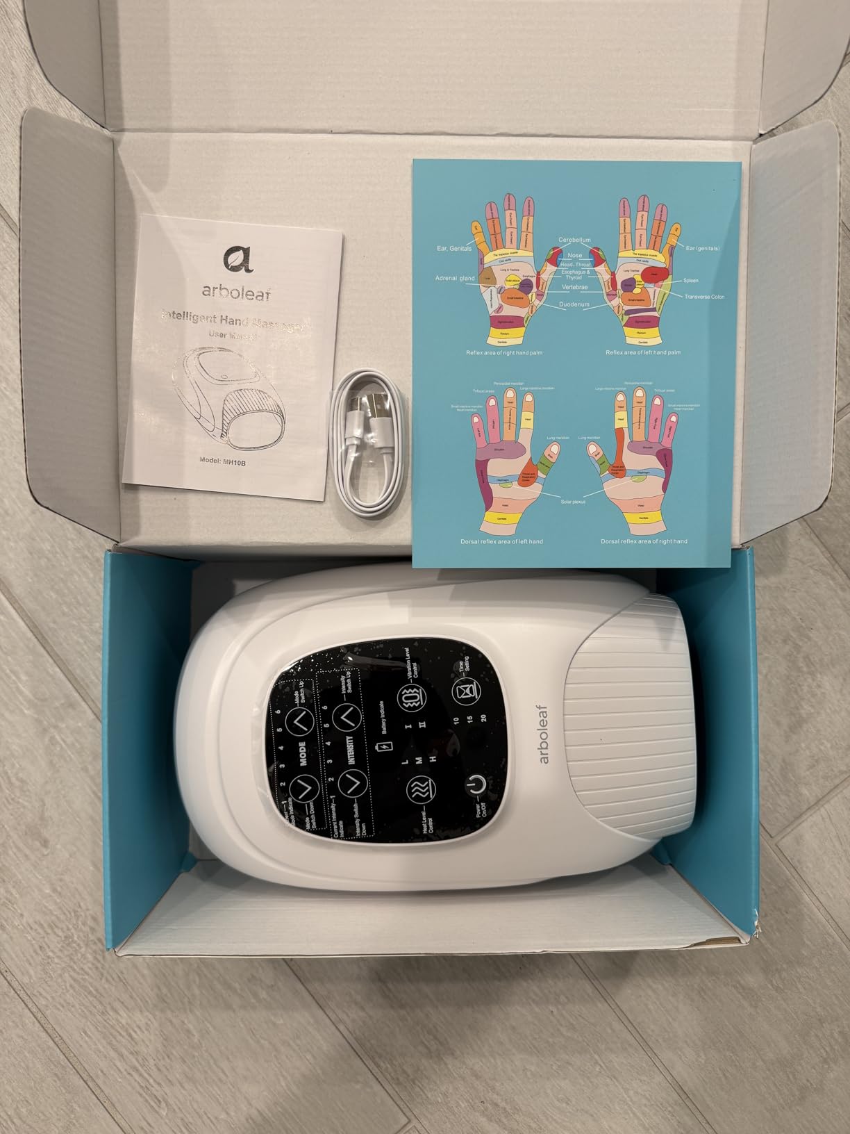 arboleaf Hand Massager with Heat and Compression, Gifts for Women Men Mom Dad, 6 Modes and 3 Heating Options, Cordless & Powerful Hand Massager for Finger, Wrist, Palmand Lower Forearm Customer Review arboleaf Hand Massager with Heat and Compression, Gifts for Women Men Mom Dad, 6 Modes and 3 Heating Options, Cordless & Powerful Hand Massager for Finger, Wrist, Palmand Lower Forearm - Customer Photo 1