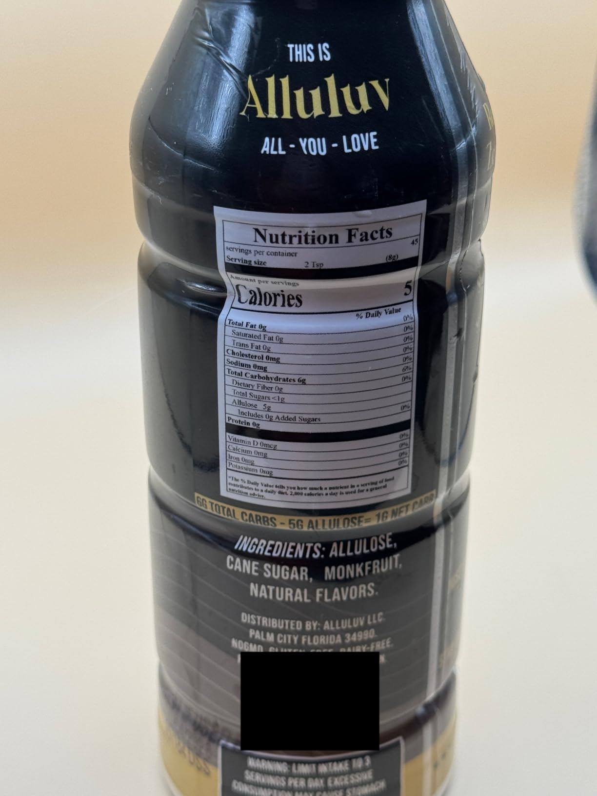 Dolcezza Vanilla Allulose Syrup, All Natural Low Sugar Sweetener for Coffee, Mixed Drinks and Baking. Keto Friendly, Monkfruit Blend, No Artificial Sweeteners, No Stevia Aftertaste. – 12 oz (12 fl oz, Vanilla) - Customer Photo 3