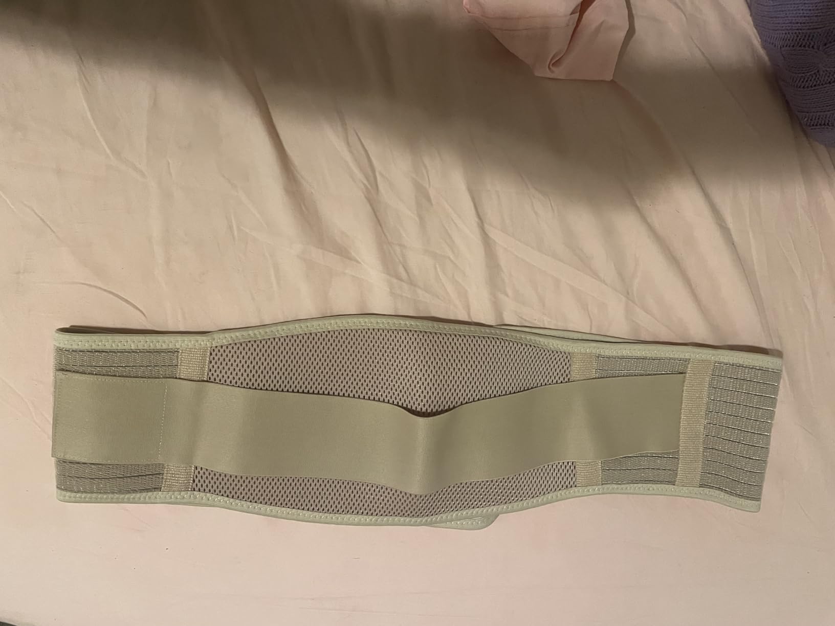 Maternity Belly Band, Pregnancy Support Belt with Adjustable Compression Wrap, Soft & Breathable Belly Bands for Pregnant Women and Pain Relief for Back, Pelvis (Beige) Customer Review Maternity Belly Band, Pregnancy Support Belt with Adjustable Compression Wrap, Soft & Breathable Belly Bands for Pregnant Women and Pain Relief for Back, Pelvis (Beige) - Customer Photo 3