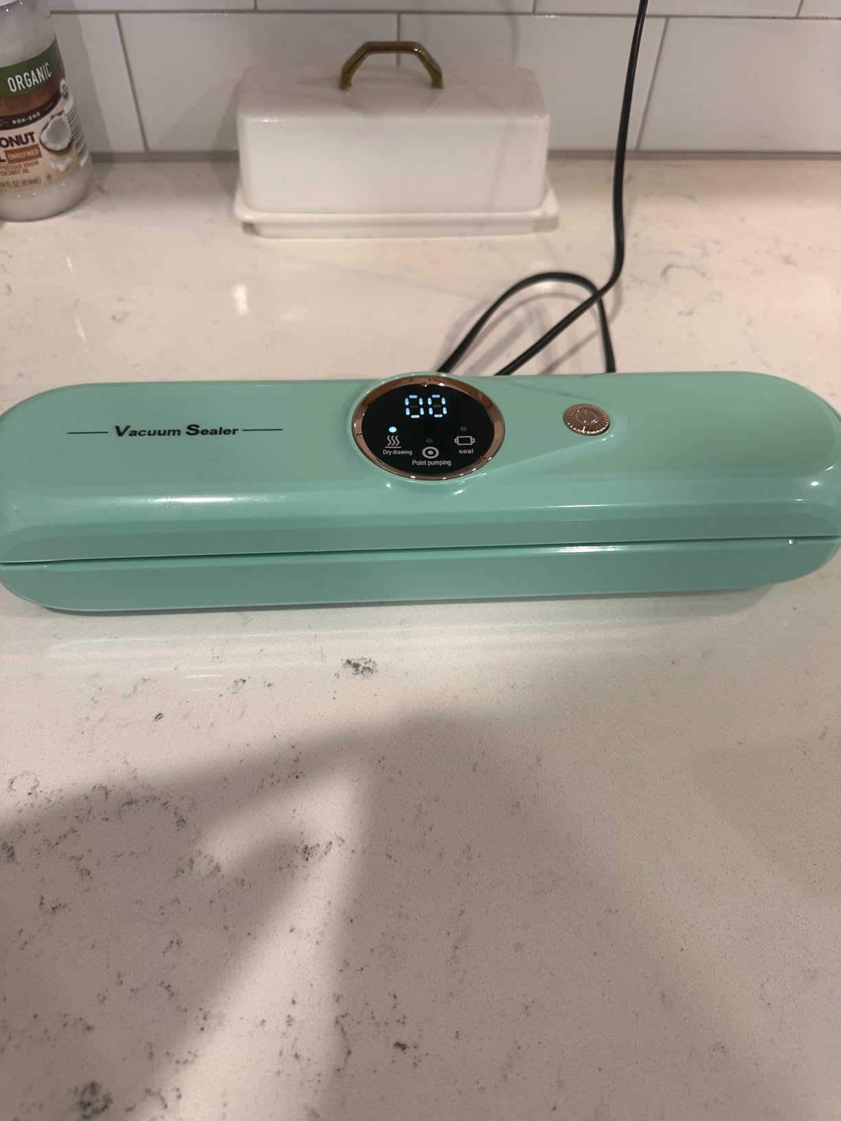 95KPA Commercial Vacuum Sealer Machine, Fully Automatic Food Sealer with Built-in Cutter for Sous Vide, Meal Prep - Includes 10 Pre-Cut Bags, Bag Rolls, Hose & Starter Kit Customer Review 95KPA Commercial Vacuum Sealer Machine, Fully Automatic Food Sealer with Built-in Cutter for Sous Vide, Meal Prep - Includes 10 Pre-Cut Bags, Bag Rolls, Hose & Starter Kit - Customer Photo 3