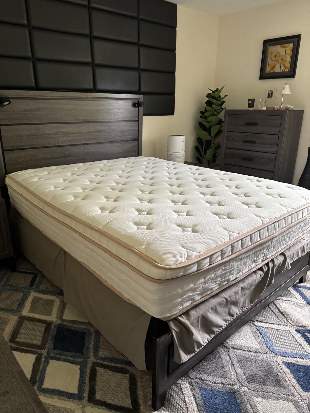 BedStory Extra Firm King Size Mattress - 14 Inch Hybrid Mattress for Back Pain Relief - Ideal Lumbar Support, Motion Isolation and Reinforced Edges - Fiberglass-Free, CertiPUR-US, 365-Night Trial - Customer Photo 1